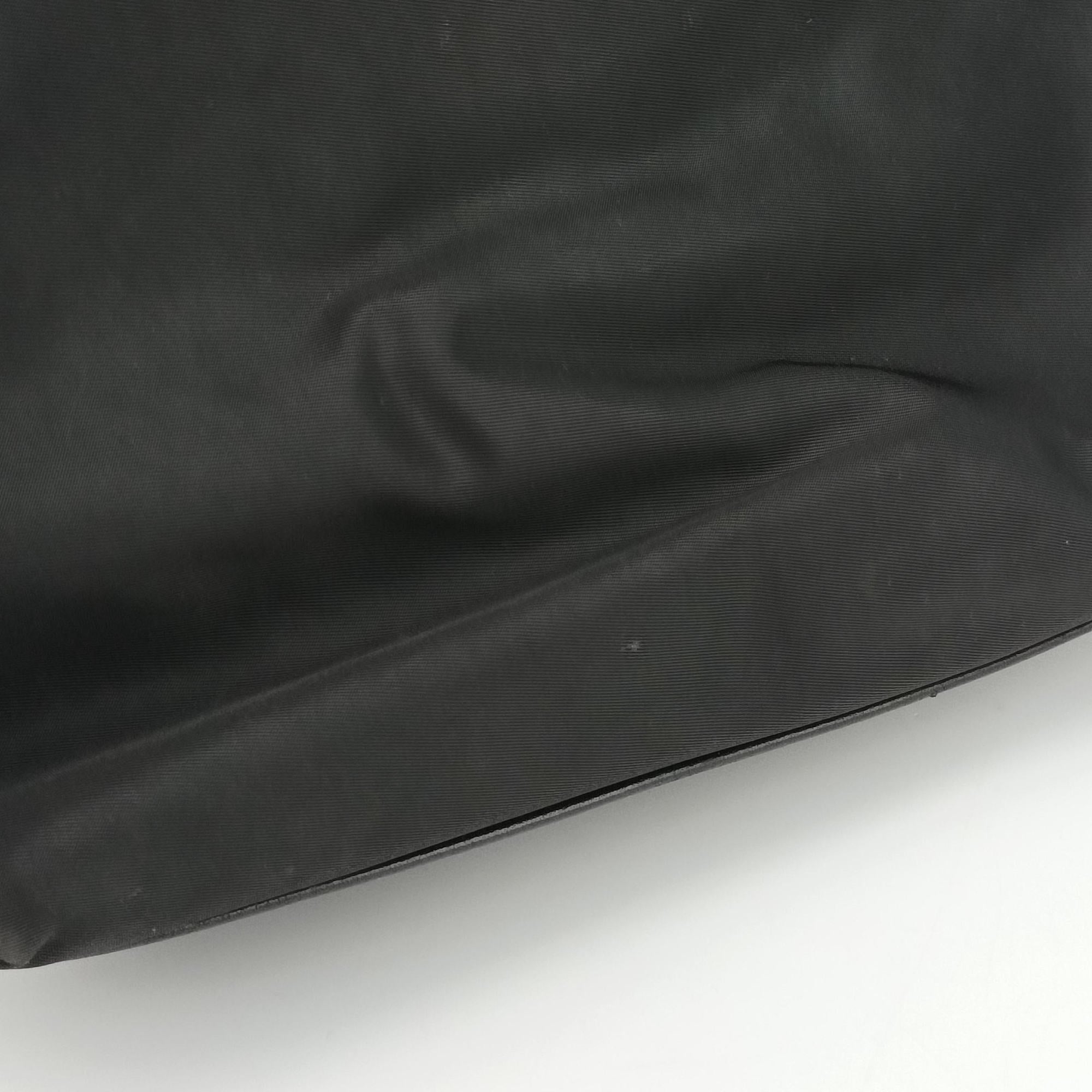Secondhand VERSACE La Medusa Black Leather × Nylon  shoulderbag | stylenewstar