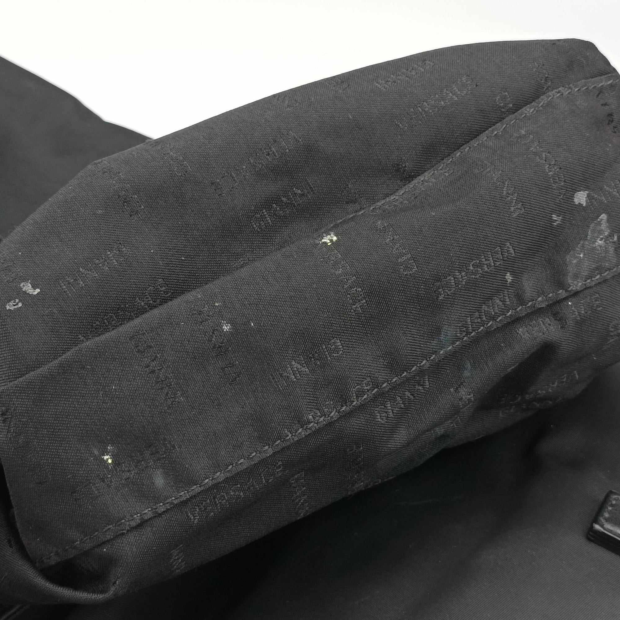 Secondhand VERSACE La Medusa Black Leather × Nylon  shoulderbag | stylenewstar