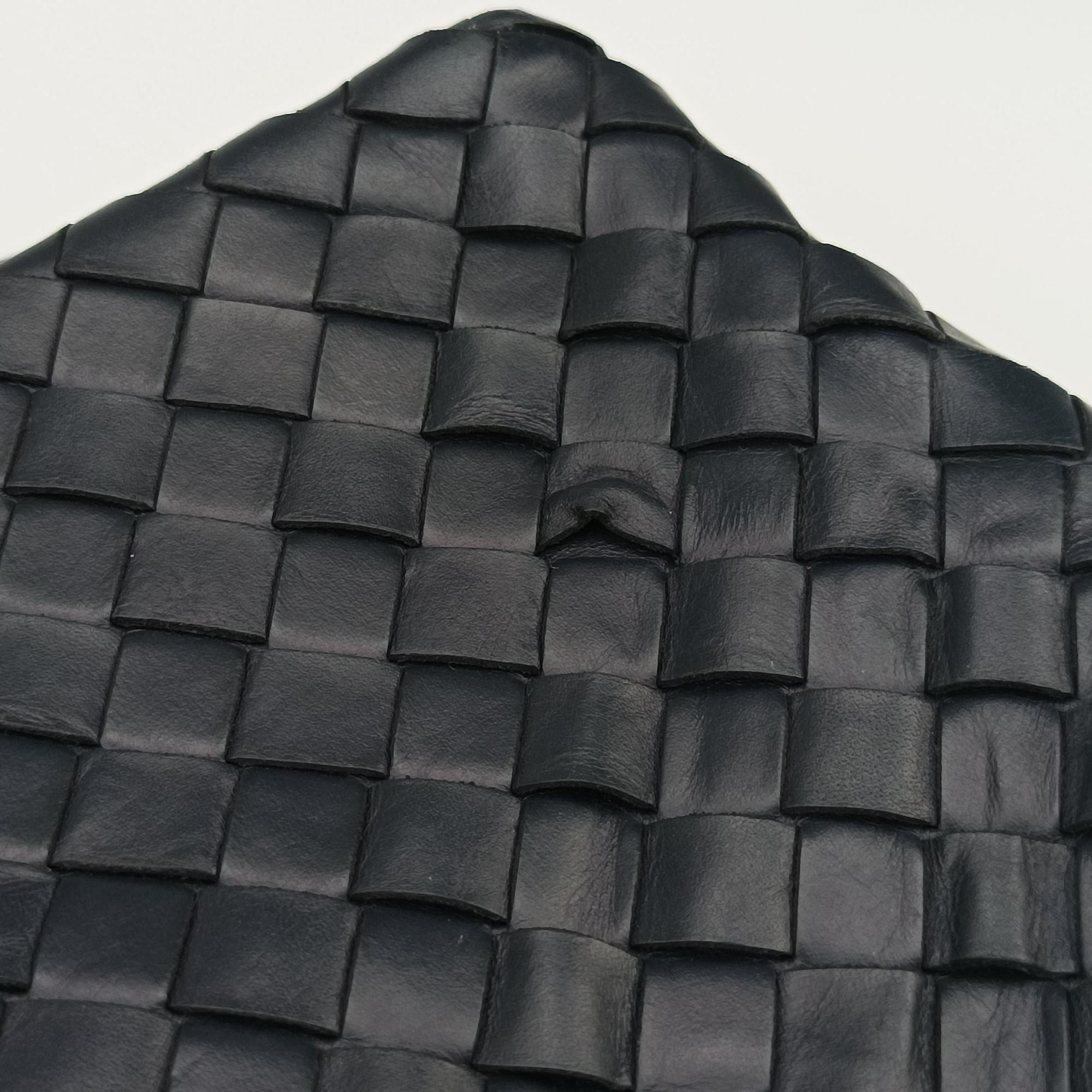 Secondhand Bottega Veneta Intrecciato Briefcase Navy lambskin  handbag | stylenewstar