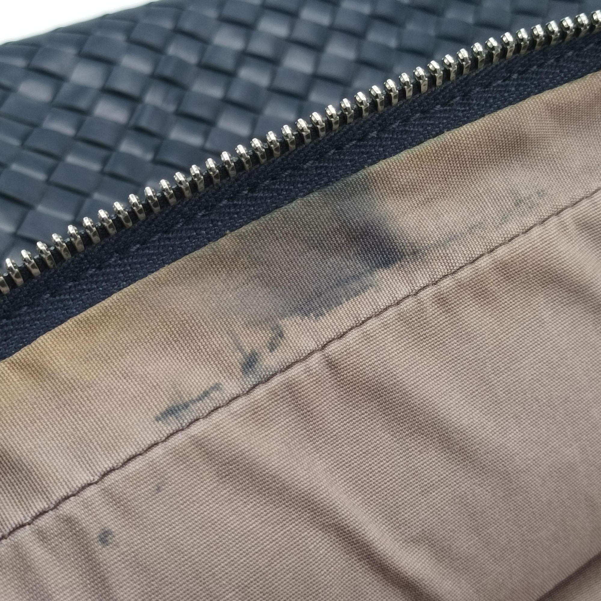 Secondhand Bottega Veneta Intrecciato Briefcase Navy lambskin  handbag | stylenewstar