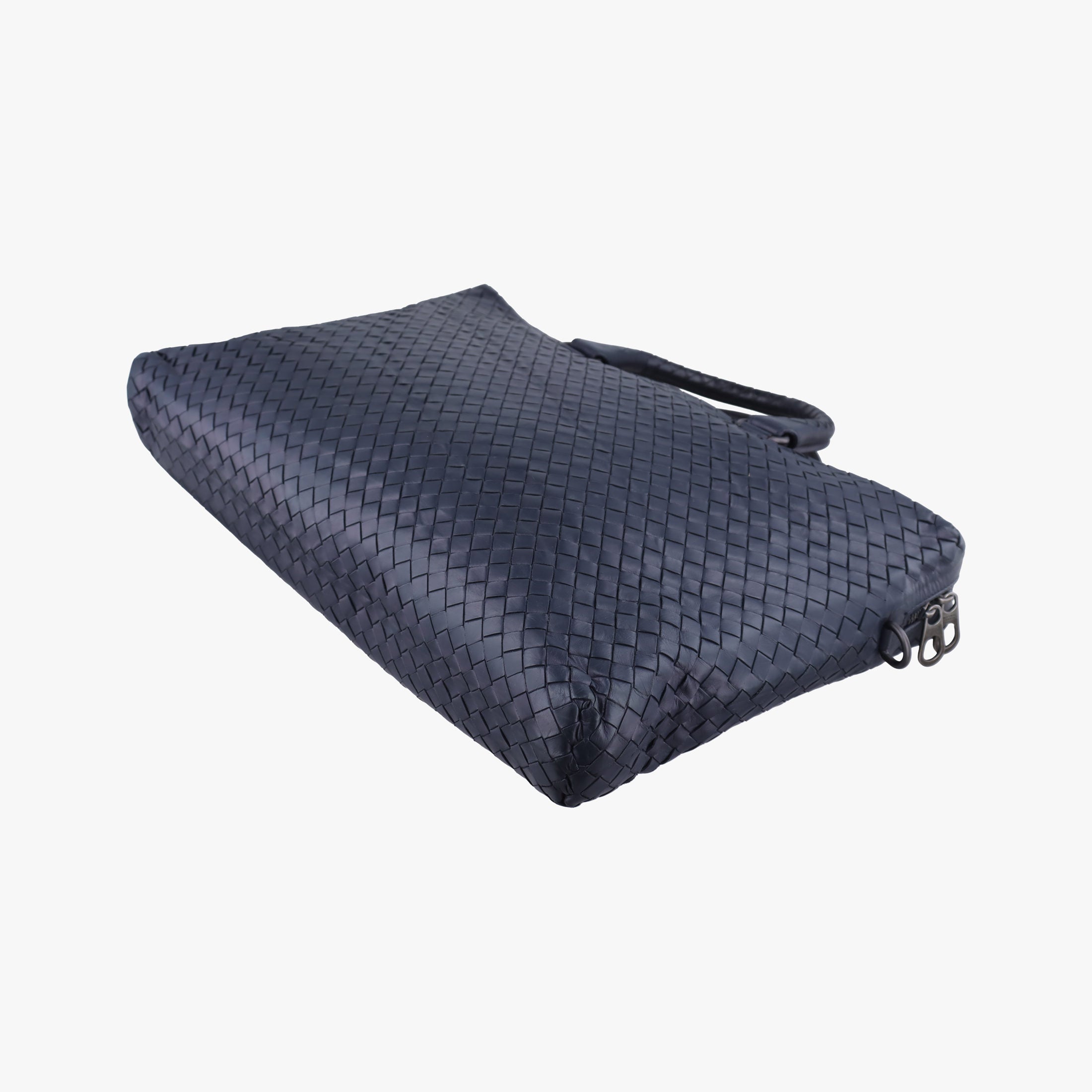 Secondhand Bottega Veneta Intrecciato Briefcase Navy lambskin  handbag | stylenewstar