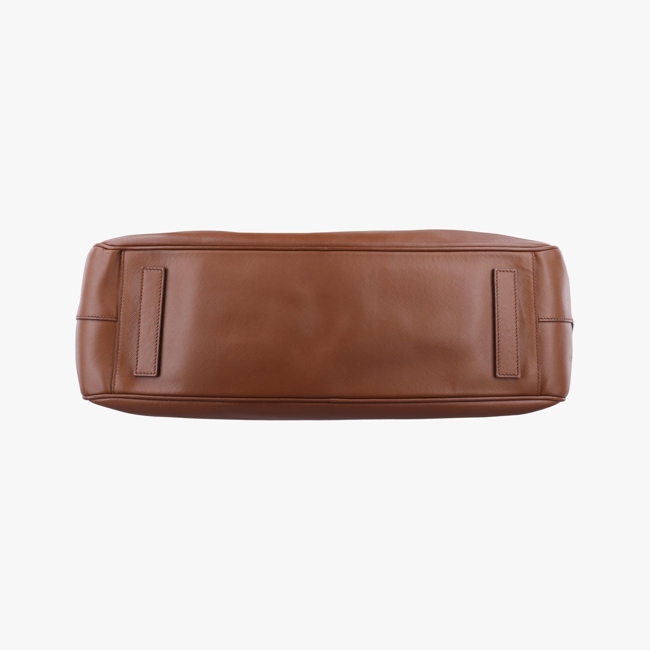 Pre-owned Prada business bag briefcase Brown SAFFIANO Leather 2VE363 handbag | stylenewstar