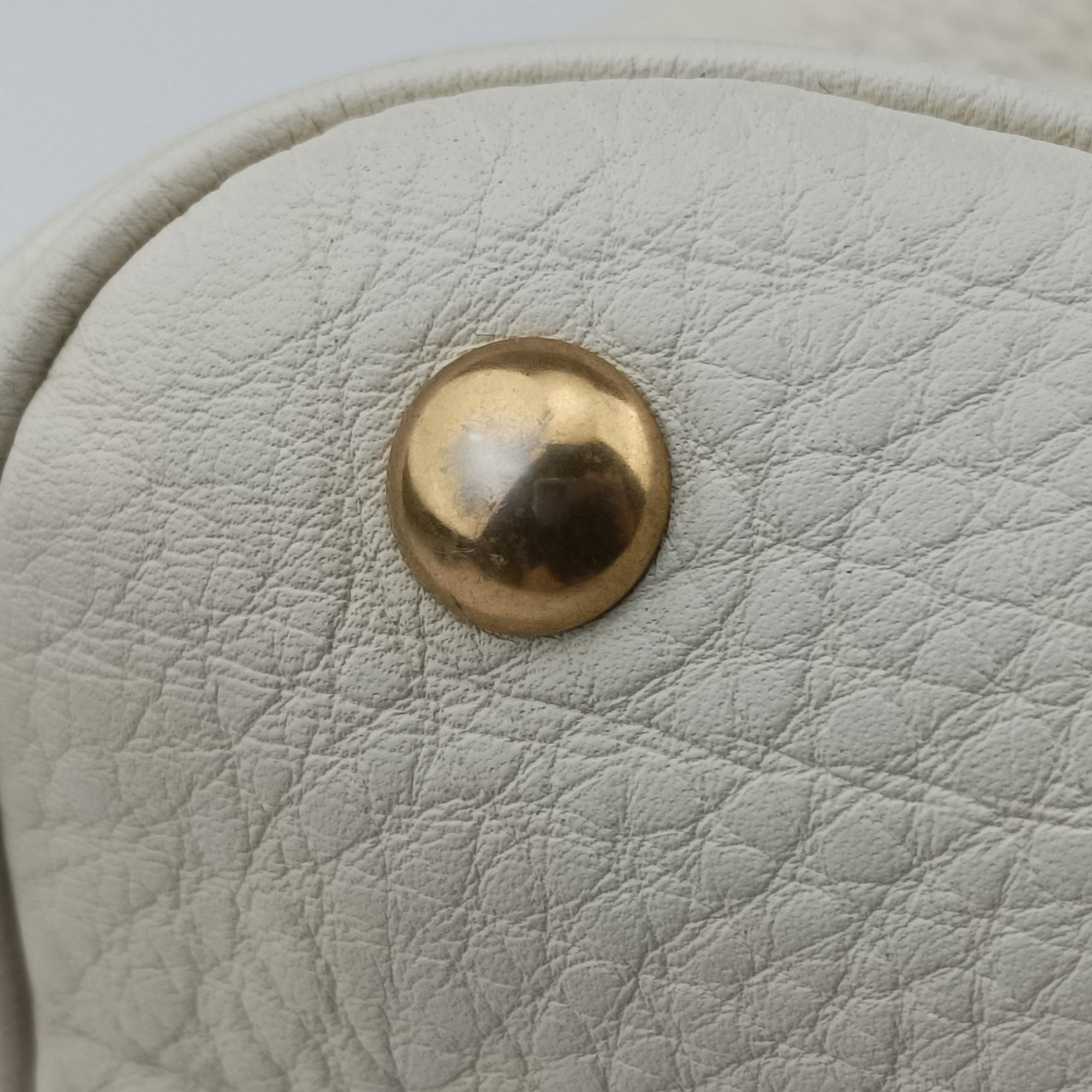 Pre-owned Gucci Twill Interlocking G White Leather 309529 handbag | stylenewstar