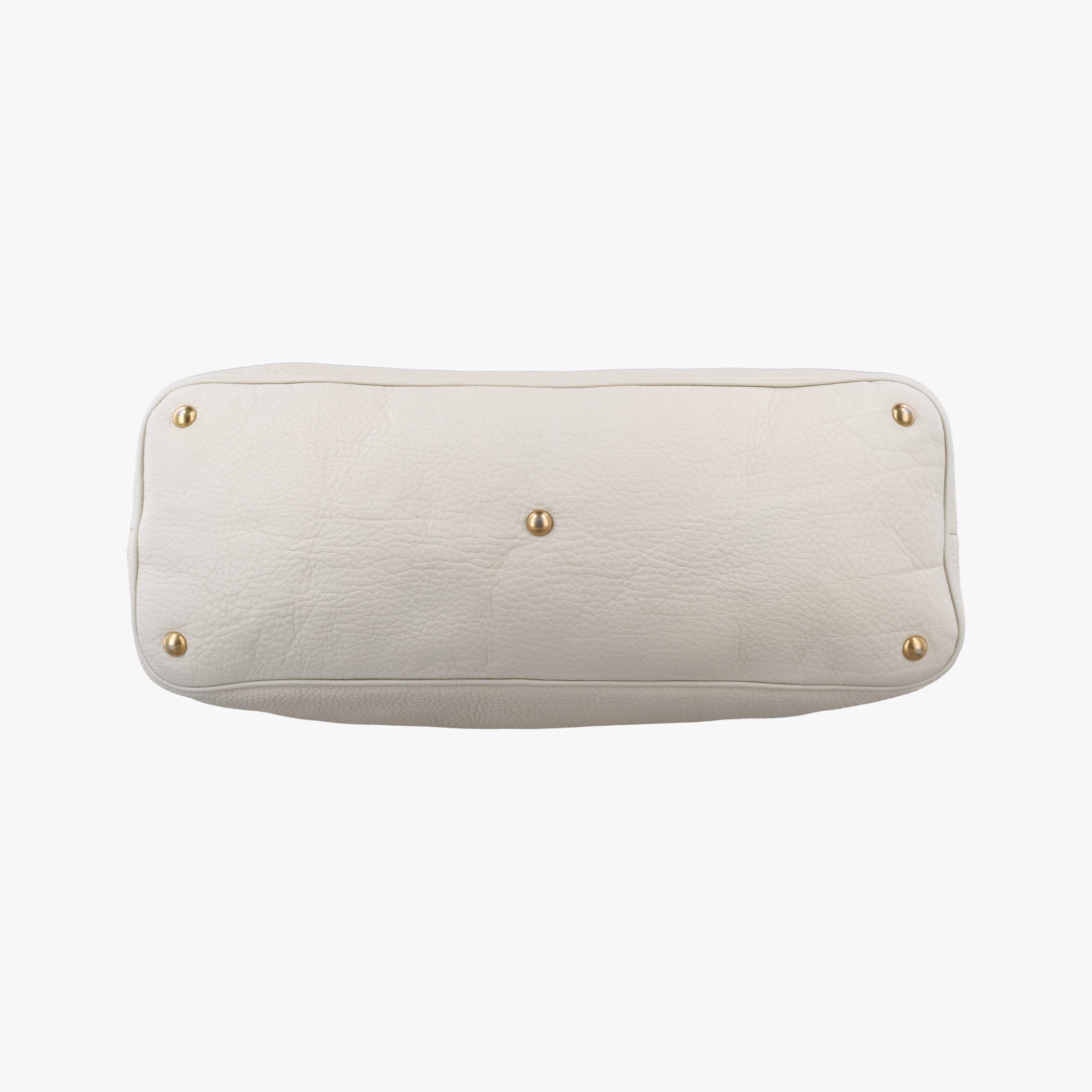 Pre-owned Gucci Twill Interlocking G White Leather 309529 handbag | stylenewstar