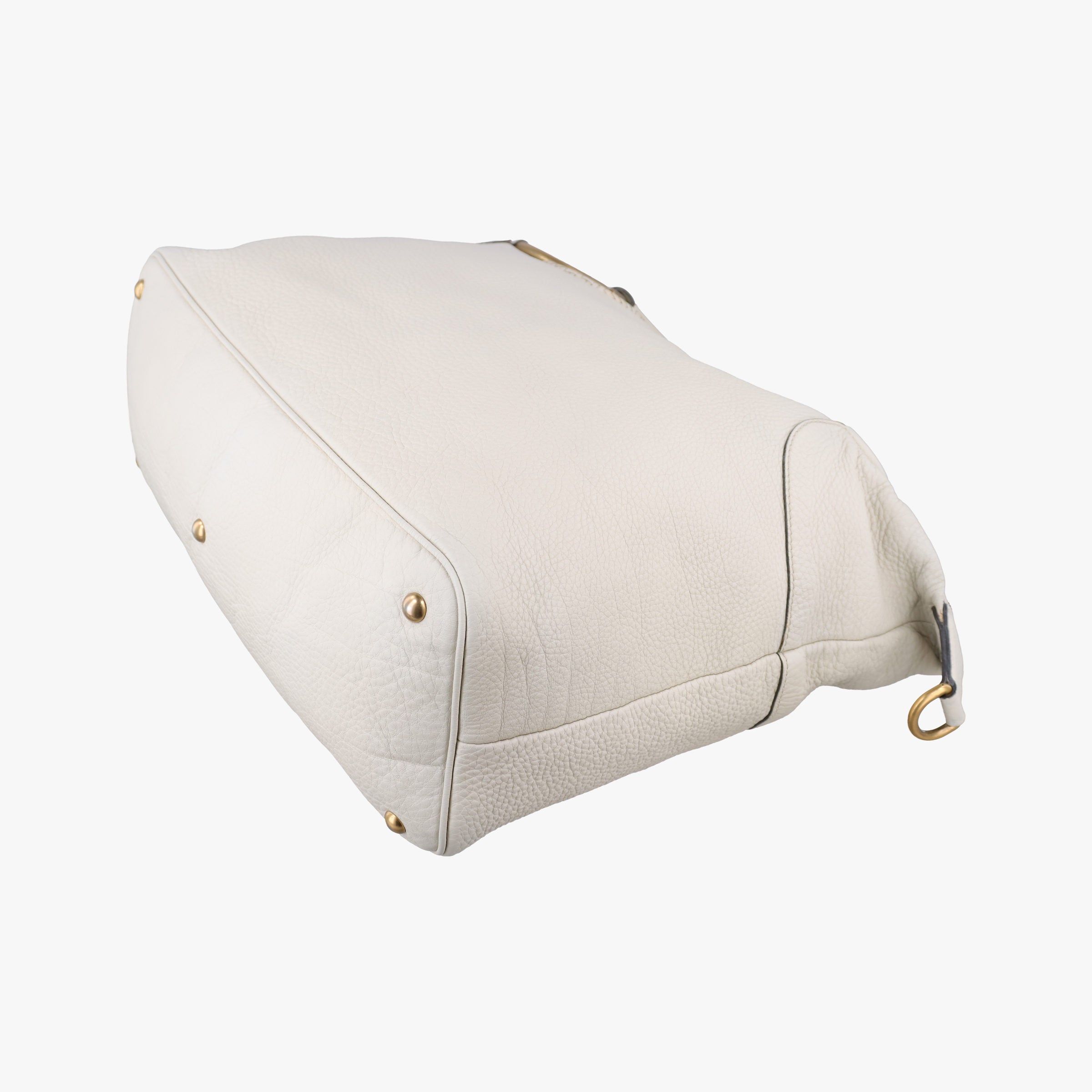 Pre-owned Gucci Twill Interlocking G White Leather 309529 handbag | stylenewstar