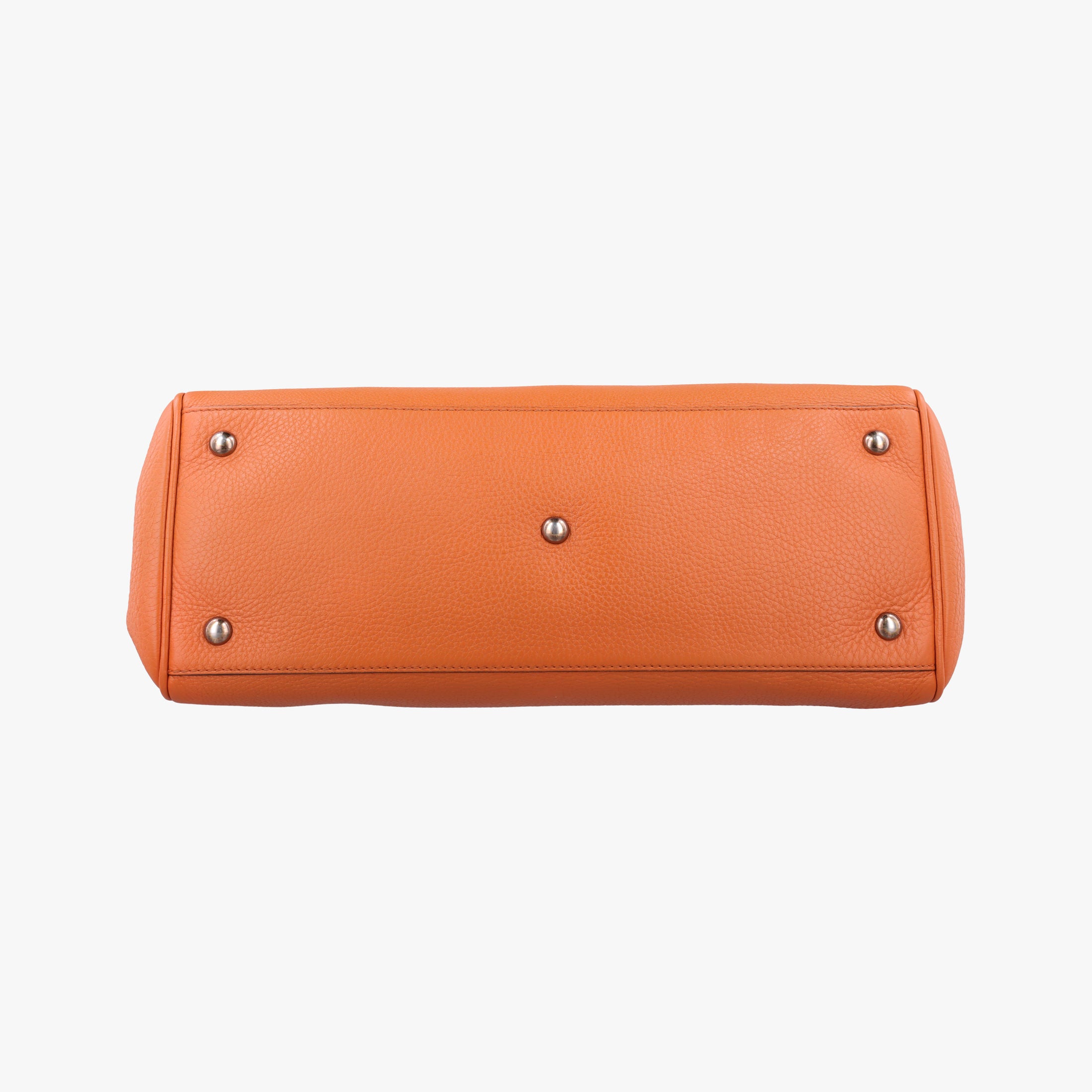 Pre-owned Gucci Bamboo Shopper Orange Leather 323660 shoulderbag | stylenewstar