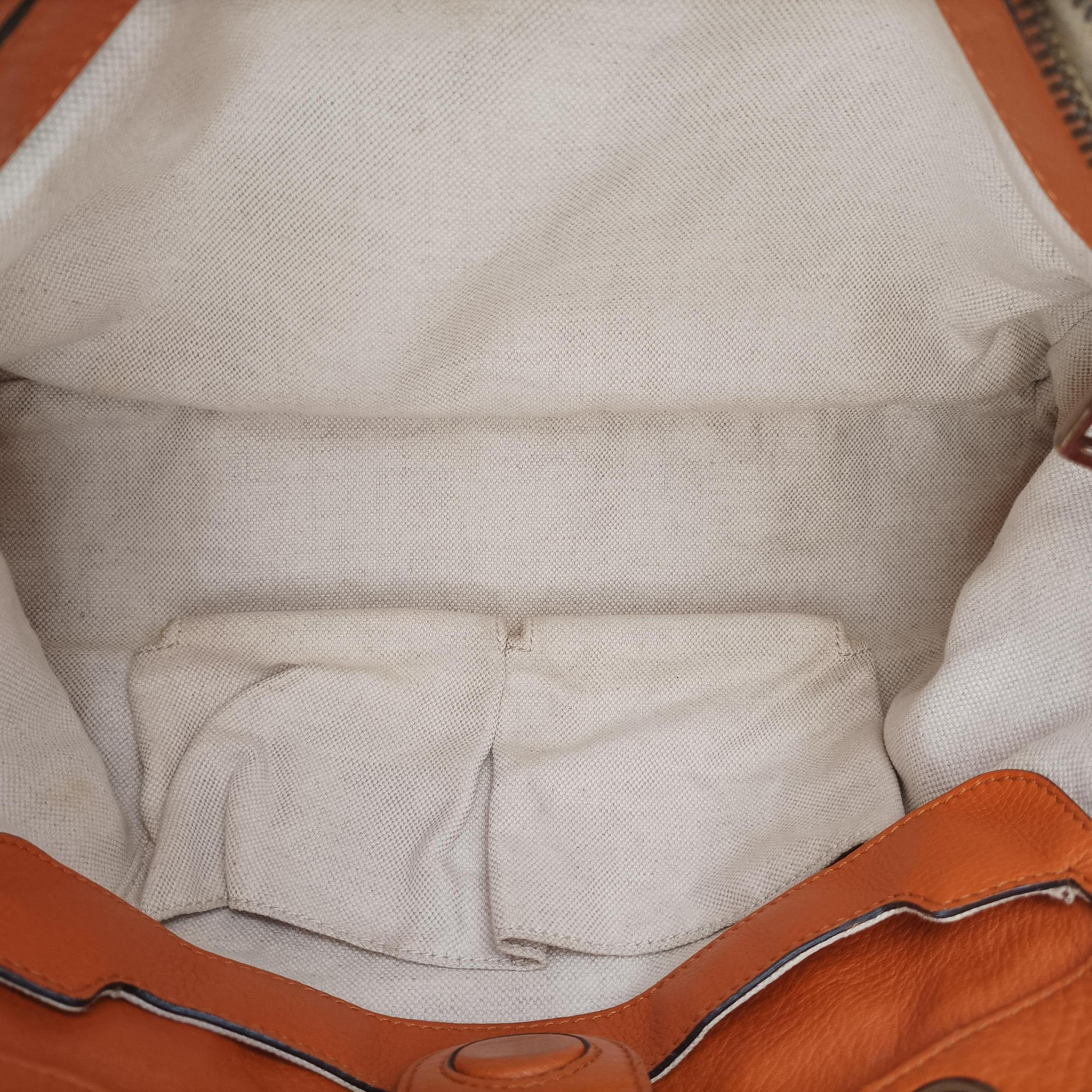 Pre-owned Gucci Bamboo Shopper Orange Leather 323660 shoulderbag | stylenewstar
