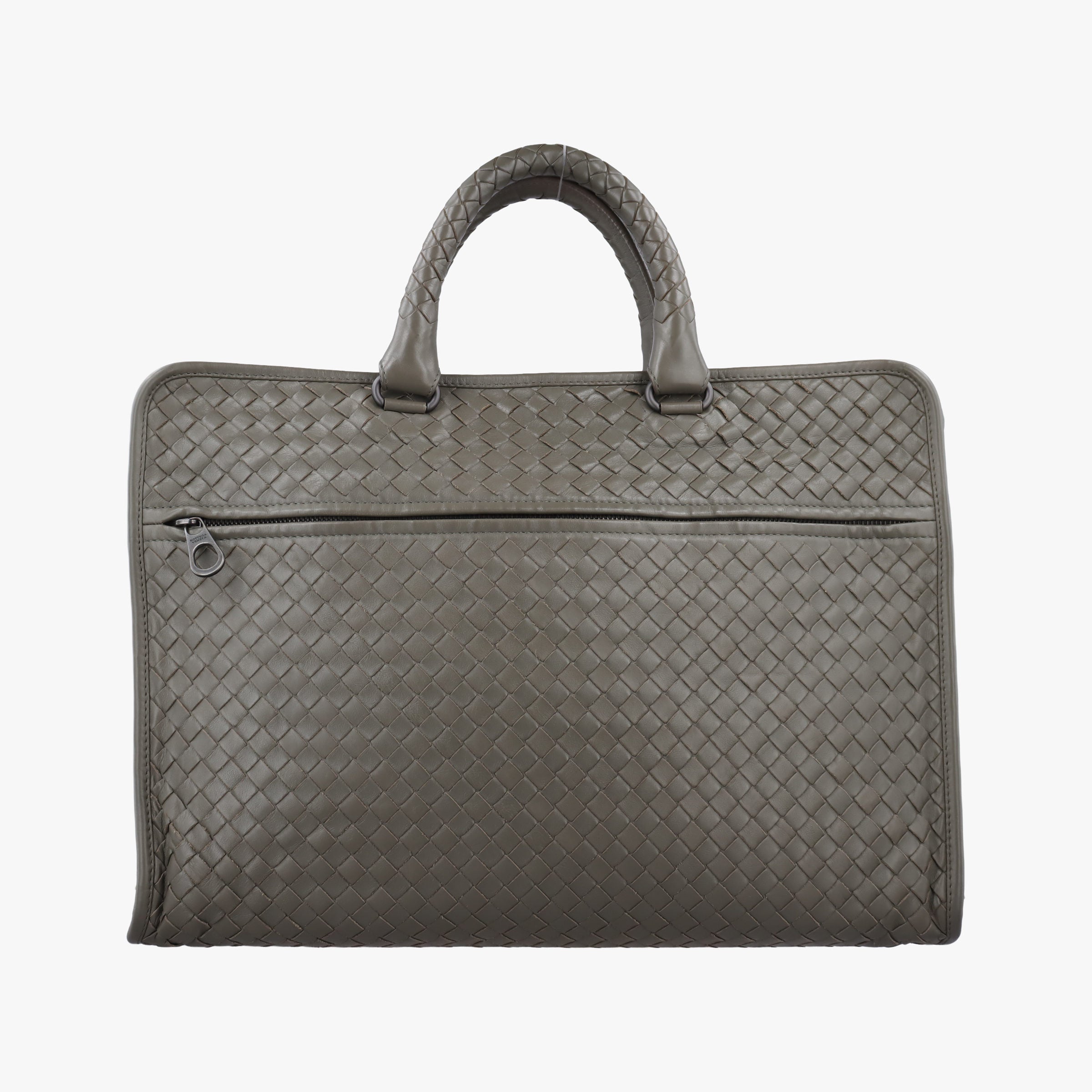 Secondhand Bottega Veneta Intrecciato Grey lambskin  handbag | stylenewstar