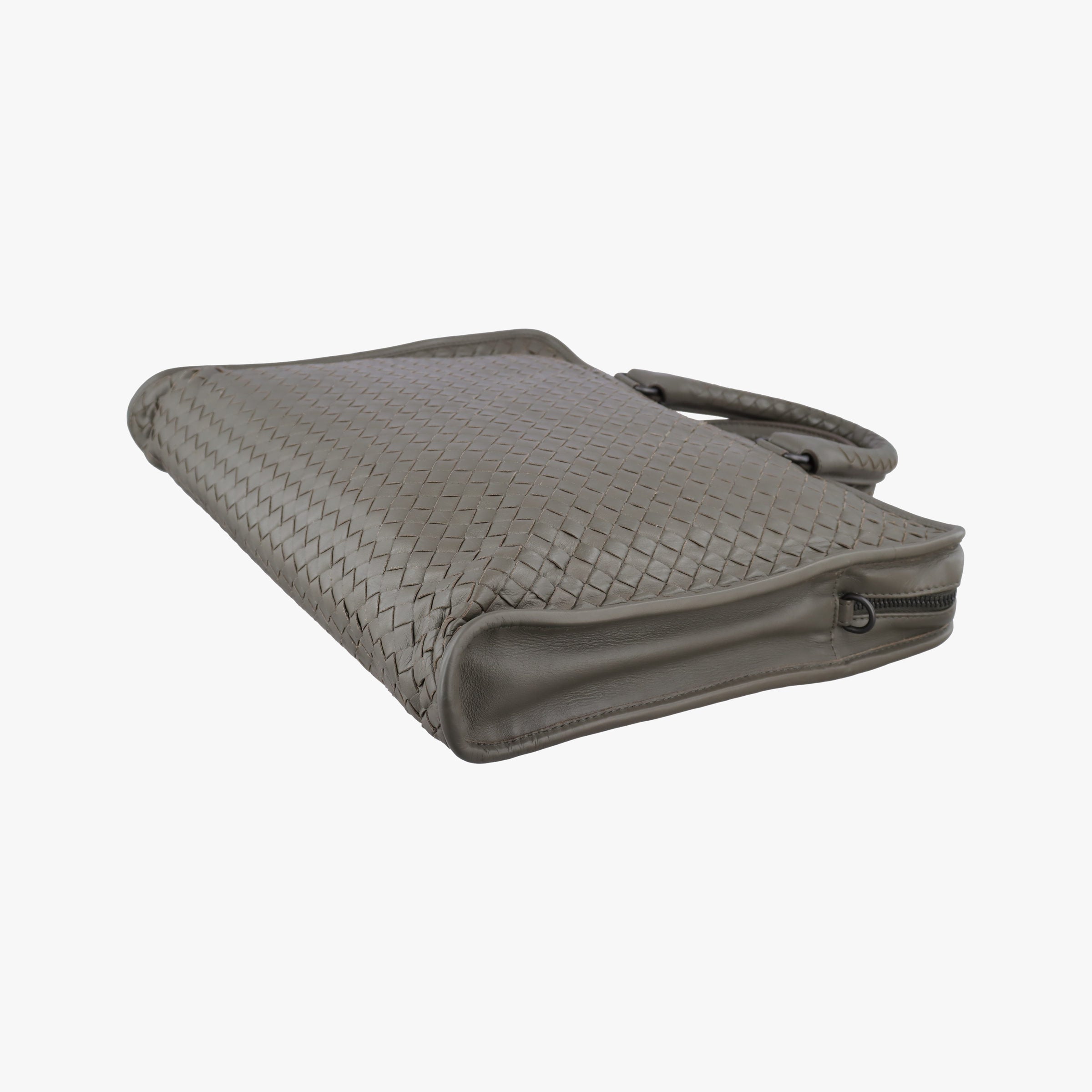 Secondhand Bottega Veneta Intrecciato Grey lambskin  handbag | stylenewstar