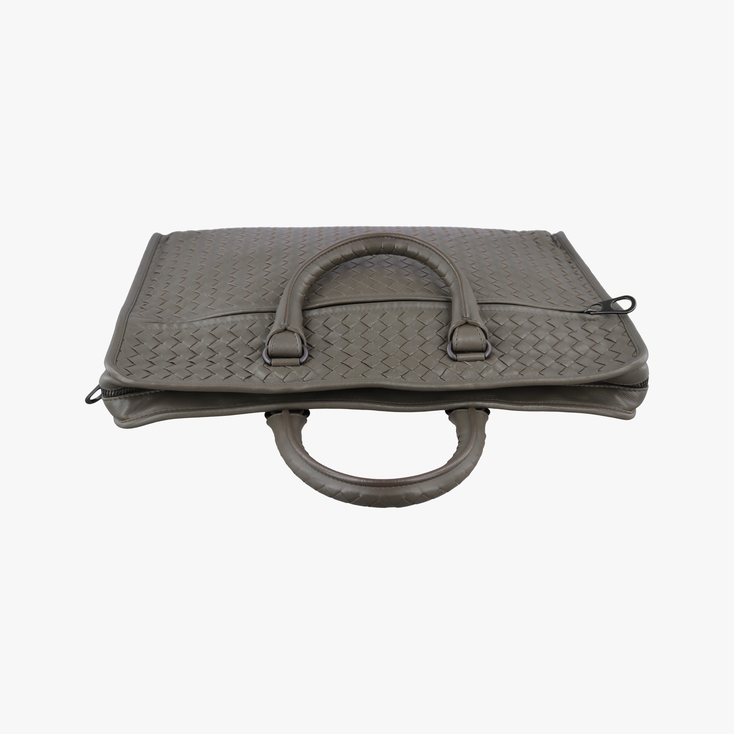 Secondhand Bottega Veneta Intrecciato Grey lambskin  handbag | stylenewstar