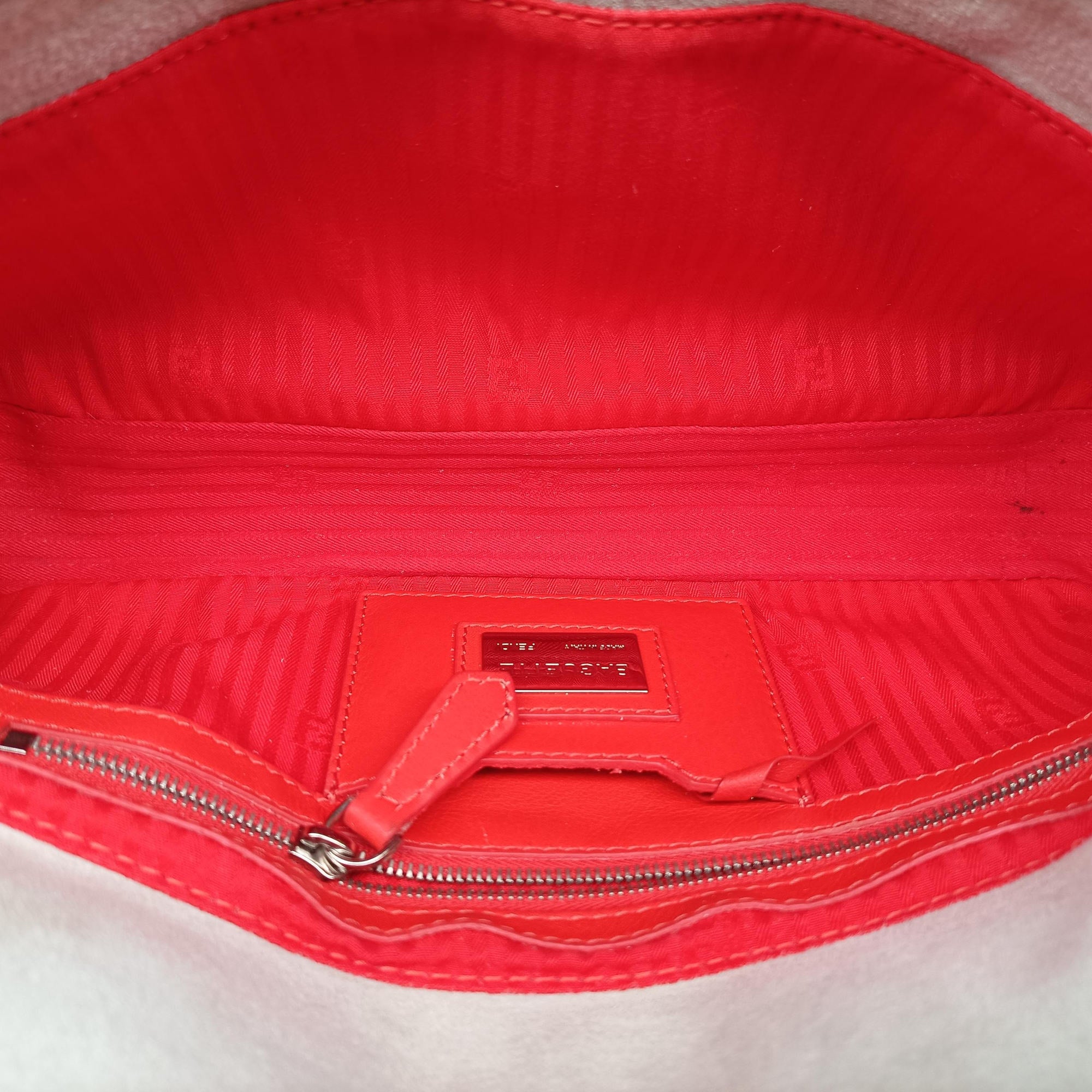 Pre-owned Fendi Bag Bugs Monster Red × Blue Calfskin × Fox Fur × Mink  handbag | stylenewstar