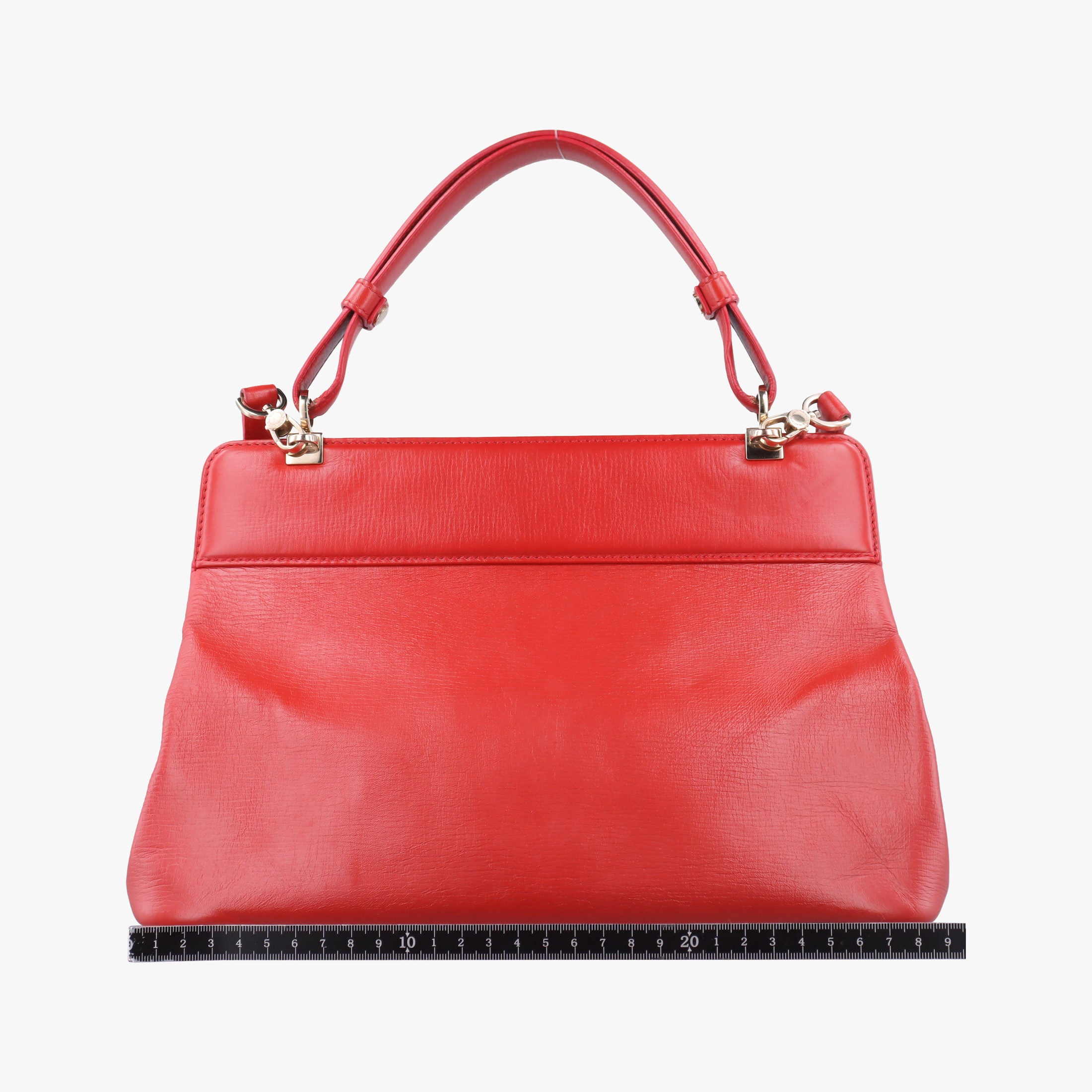 Vintage Bvlgari Isabella Rossellini Red Leather  handbag | stylenewstar