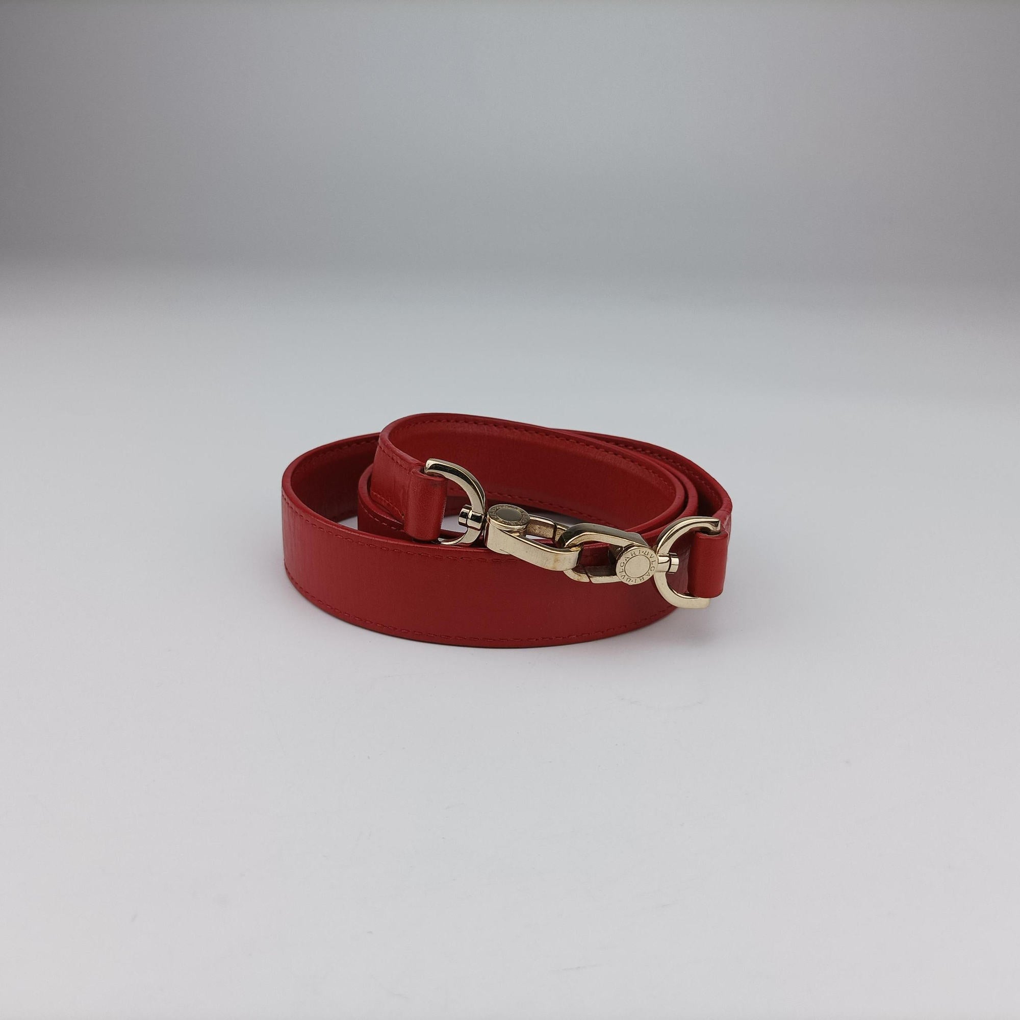 Vintage Bvlgari Isabella Rossellini Red Leather  handbag | stylenewstar