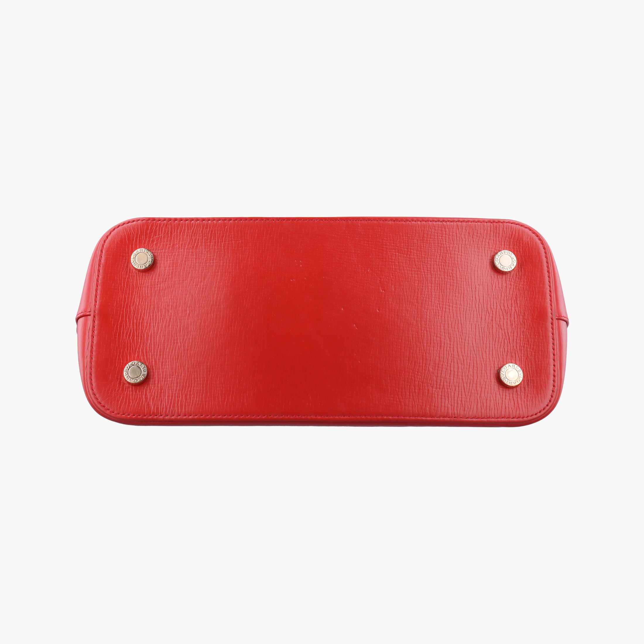Vintage Bvlgari Isabella Rossellini Red Leather  handbag | stylenewstar