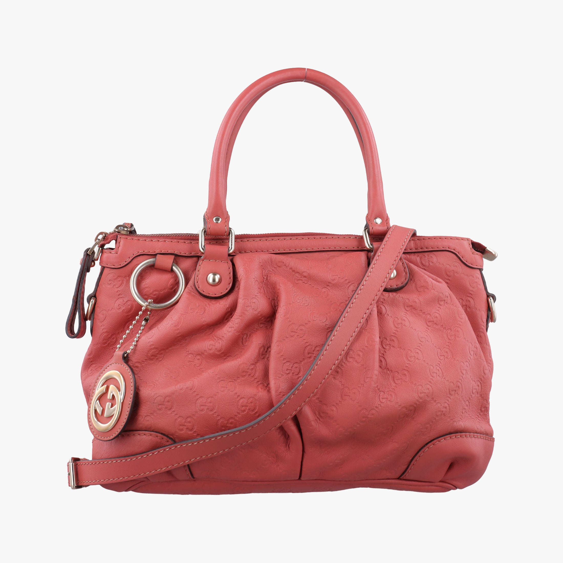 Secondhand Gucci Sukey Coral Pink Leather 247902 shoulderbag | stylenewstar