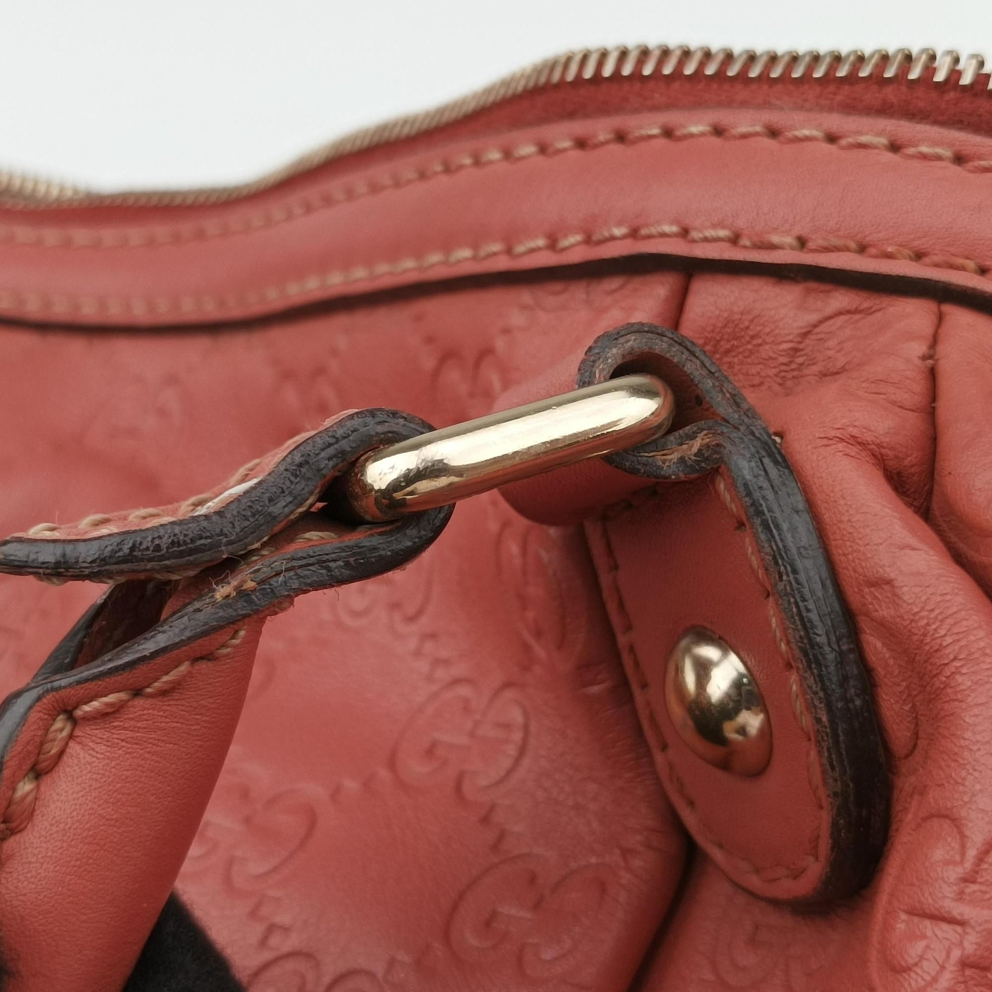 Secondhand Gucci Sukey Coral Pink Leather 247902 shoulderbag | stylenewstar