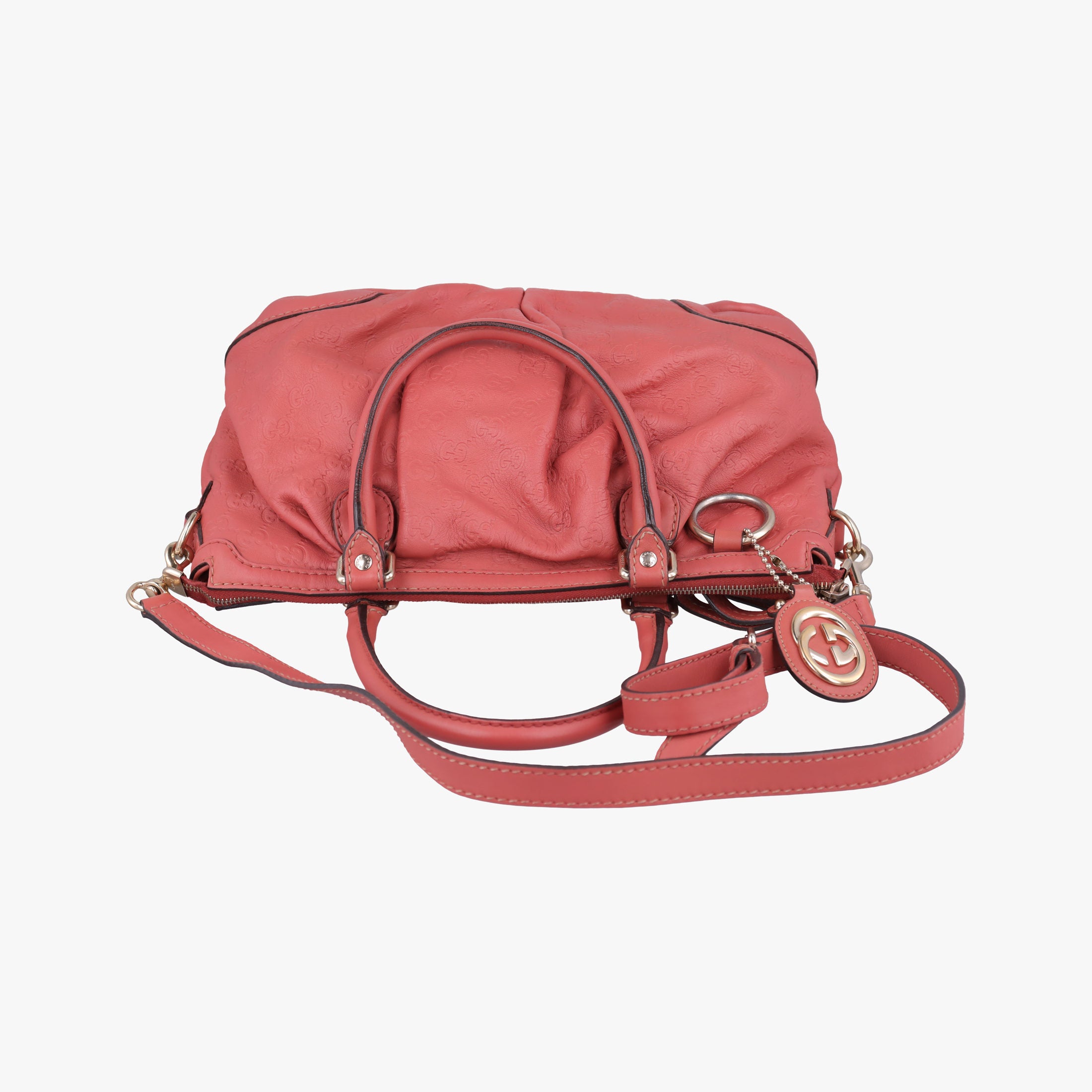 Secondhand Gucci Sukey Coral Pink Leather 247902 shoulderbag | stylenewstar