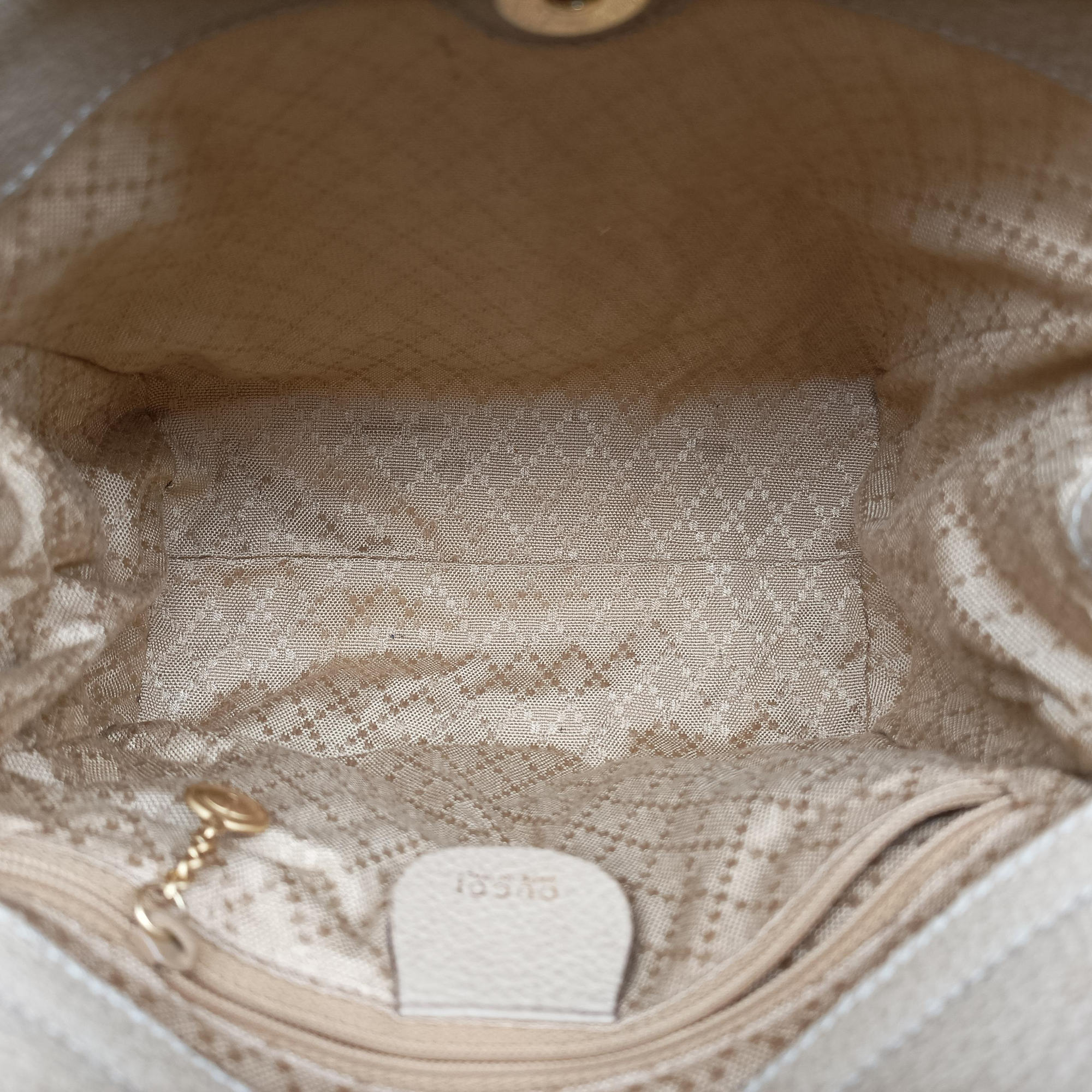 Pre-owned Gucci bamboo Beige Suede× Leather 001.12 handbag | stylenewstar
