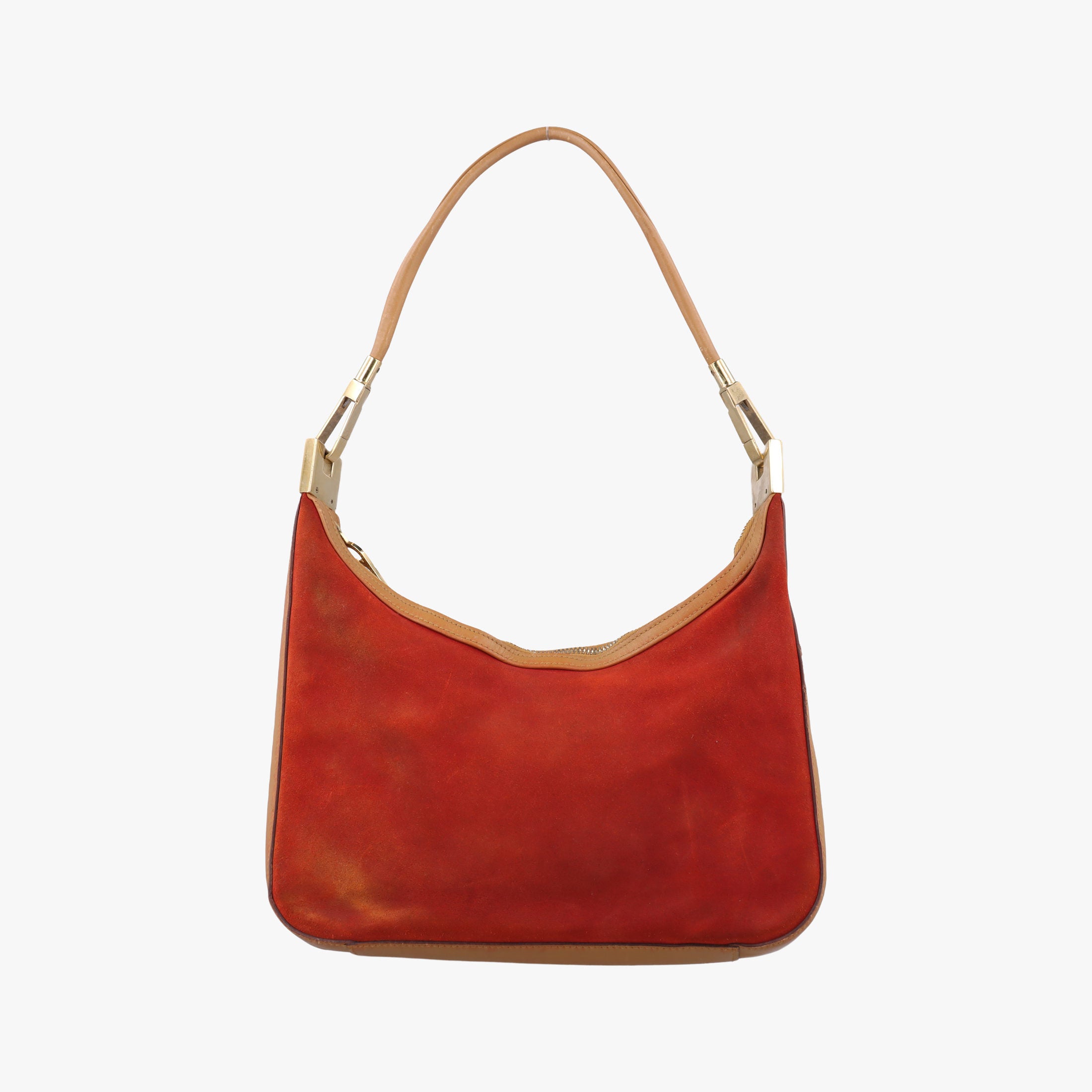 Pre-owned Gucci Hobo Red Suede 001.38 handbag | stylenewstar