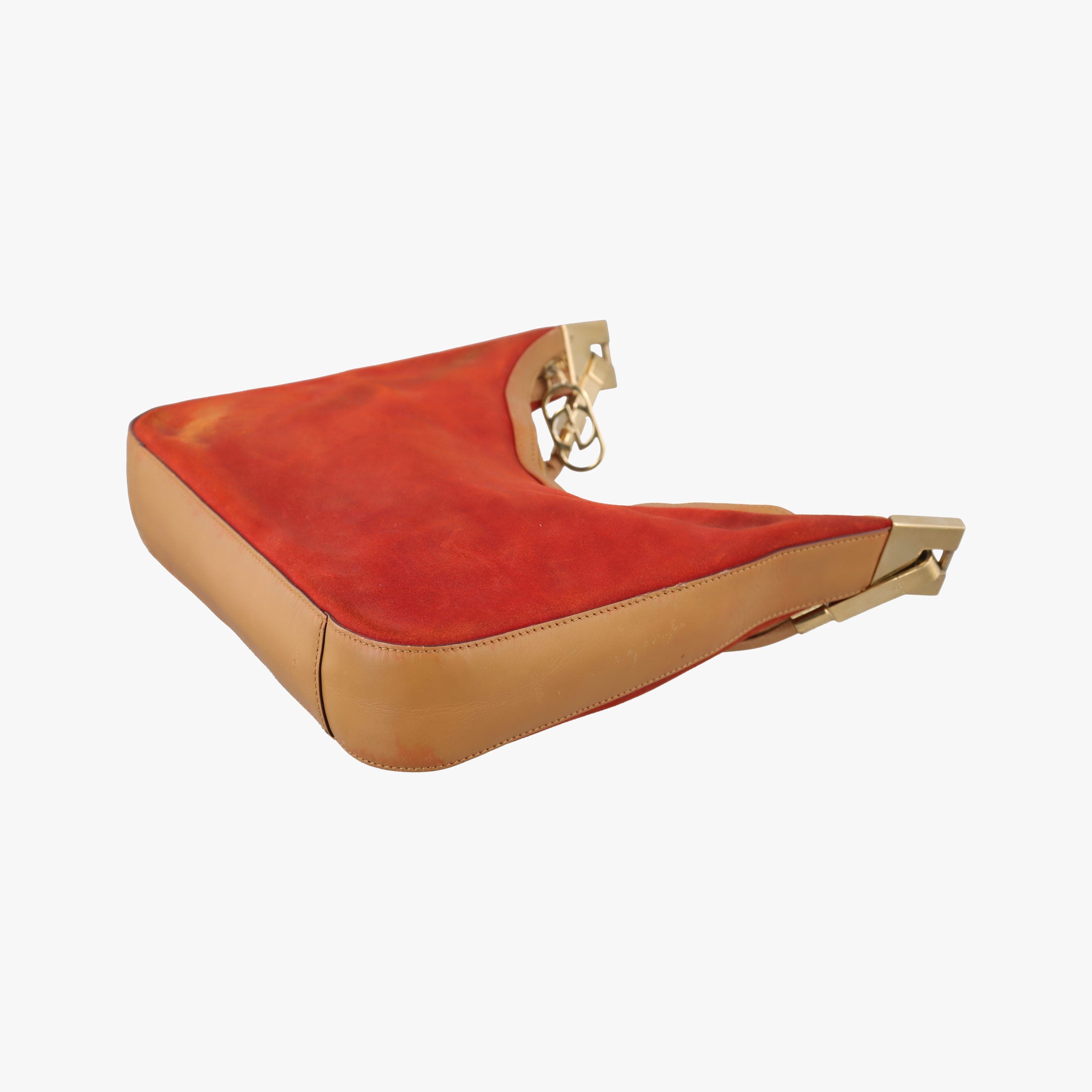Pre-owned Gucci Hobo Red Suede 001.38 handbag | stylenewstar