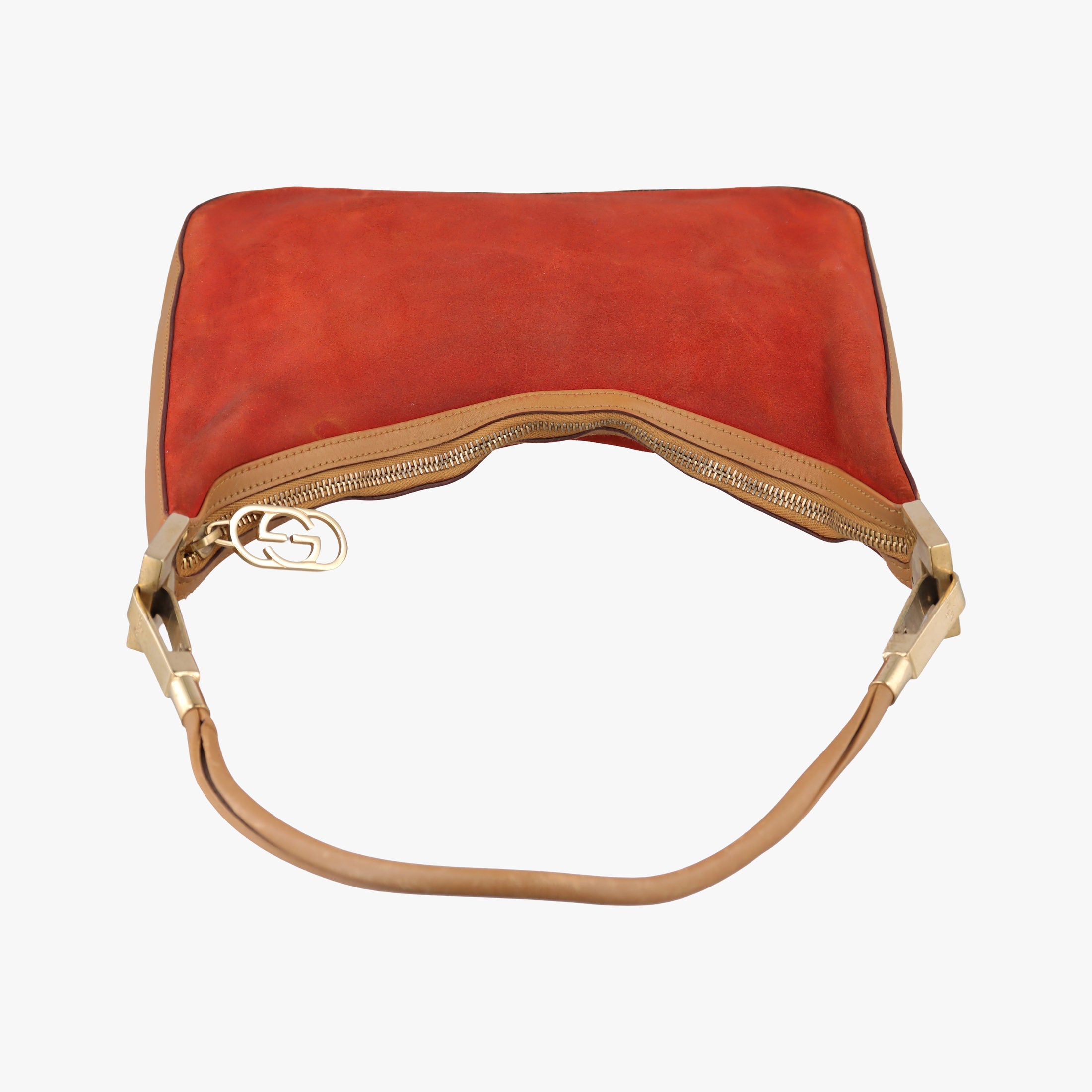 Pre-owned Gucci Hobo Red Suede 001.38 handbag | stylenewstar