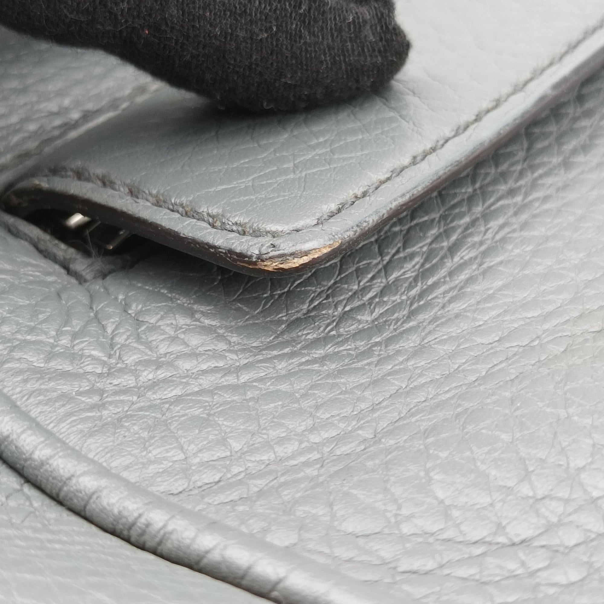Secondhand Gucci Interlocking G Logo Soho Messenger Grey Leather 337084 shoulderbag | stylenewstar