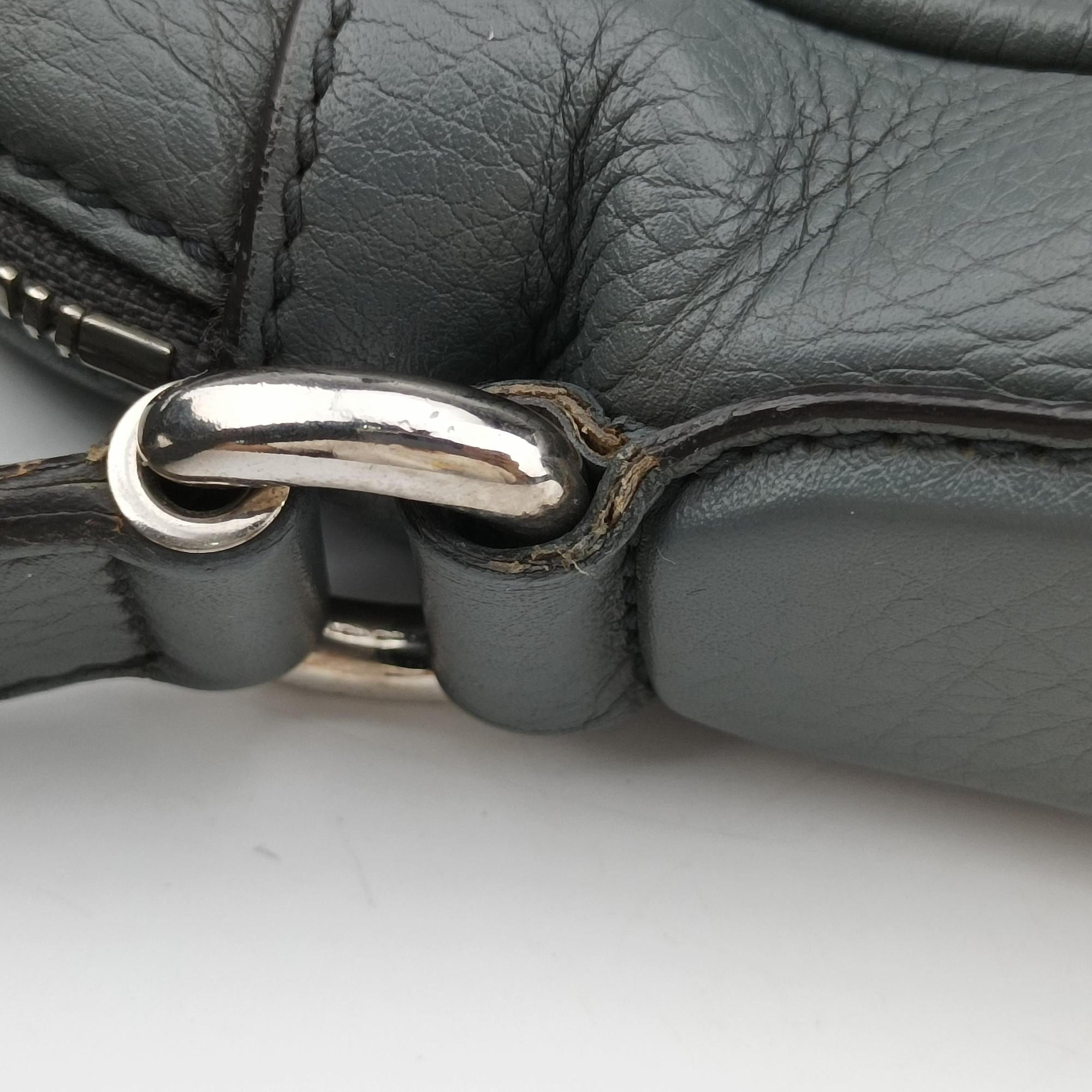 Secondhand Gucci Interlocking G Logo Soho Messenger Grey Leather 337084 shoulderbag | stylenewstar