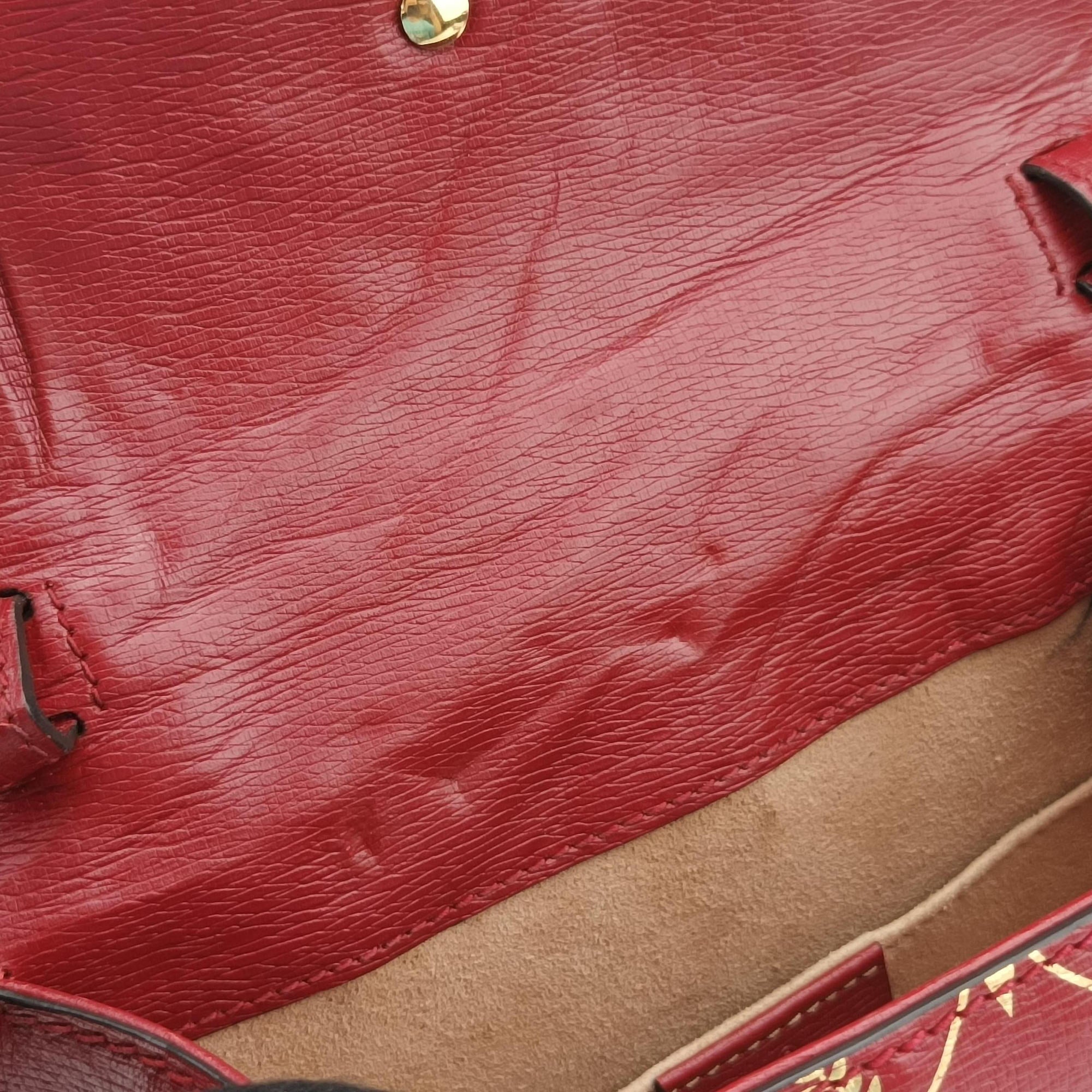 Pre-owned Gucci Sylvie Red Leather 470270 shoulderbag | stylenewstar
