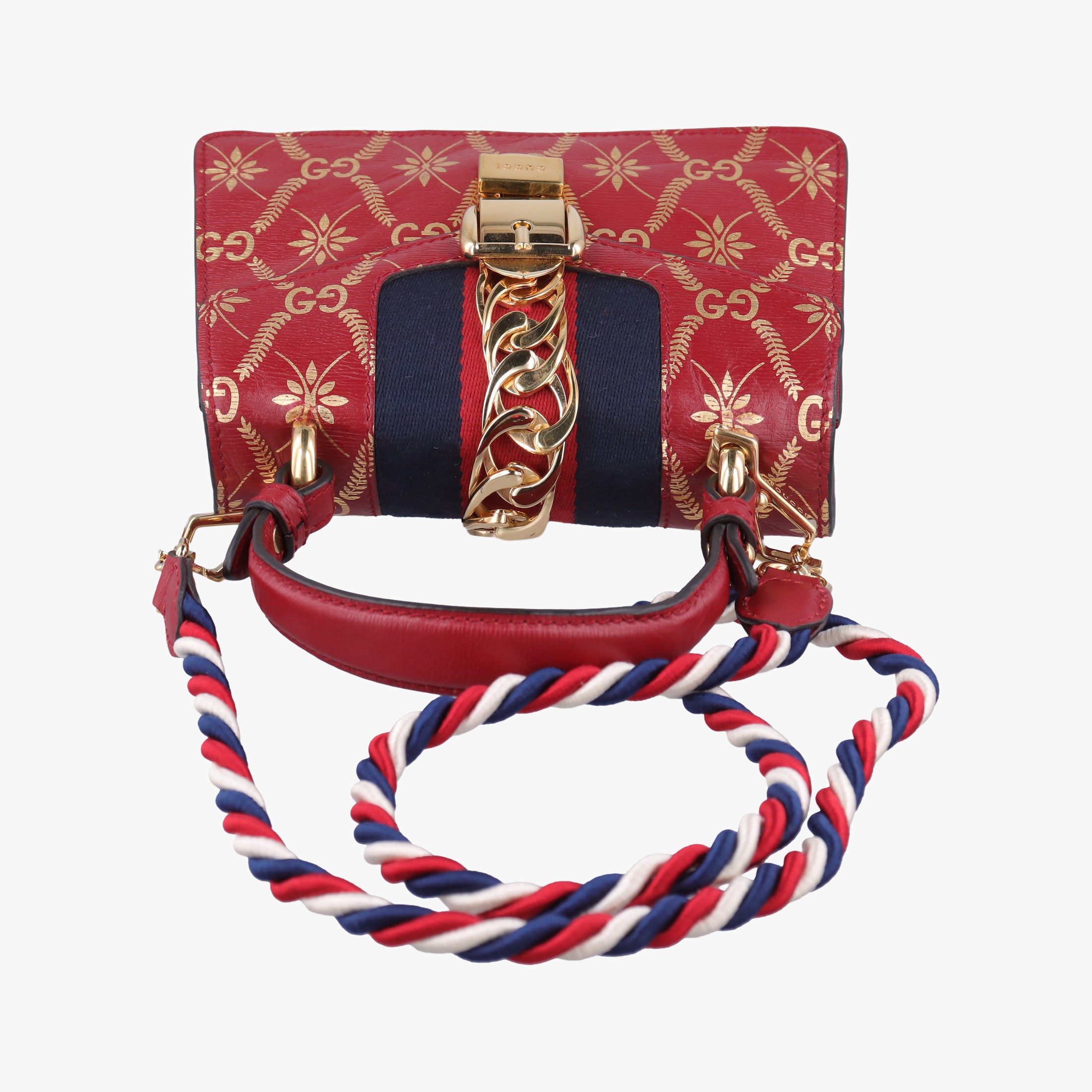 Pre-owned Gucci Sylvie Red Leather 470270 shoulderbag | stylenewstar