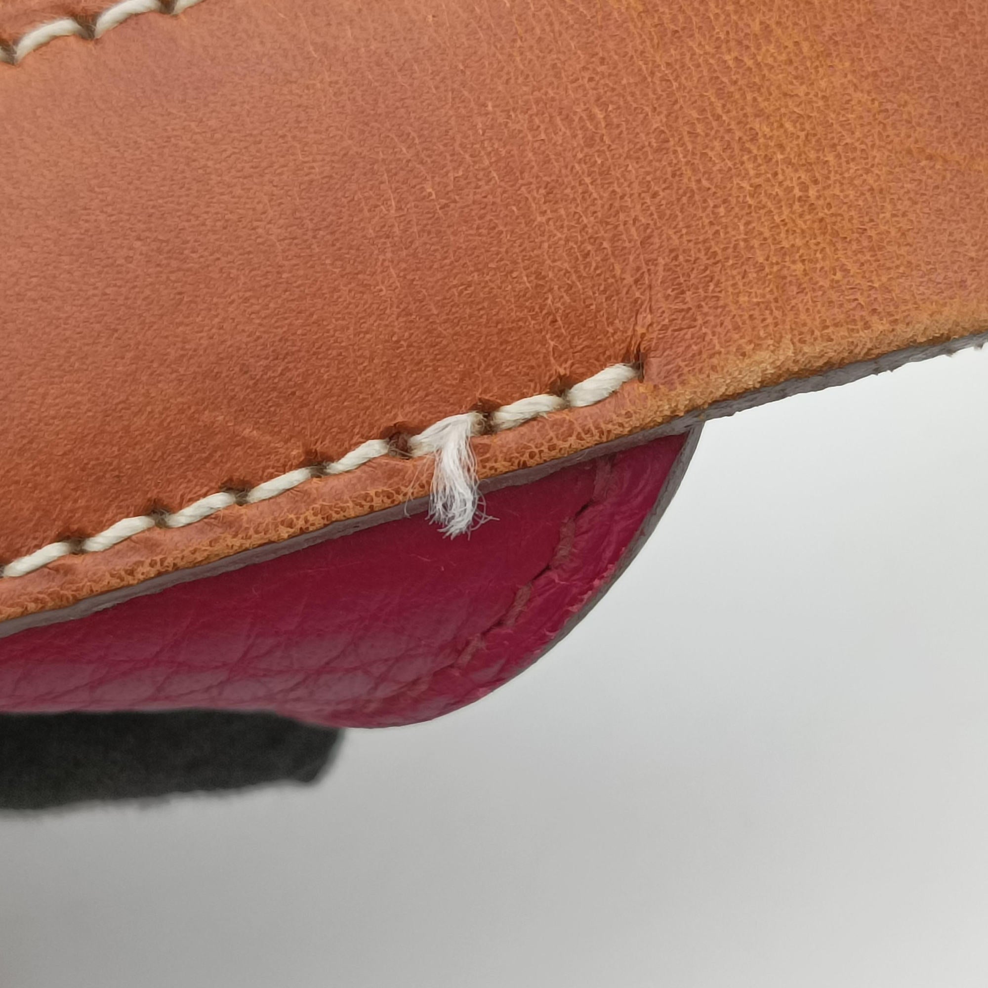 Pre-owned Hermes Marwari Raspberry Clemence Leather  shoulderbag | stylenewstar