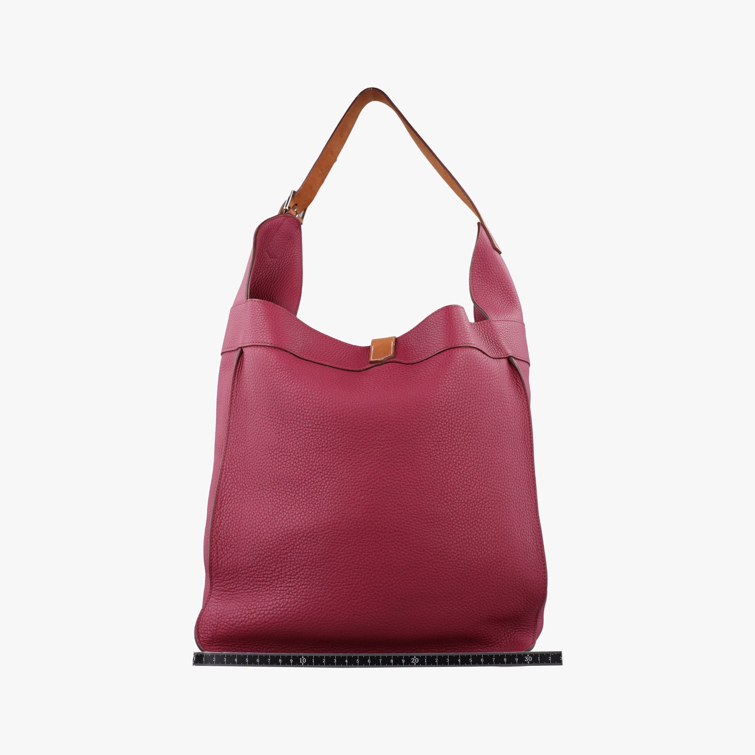 Pre-owned Hermes Marwari Raspberry Clemence Leather  shoulderbag | stylenewstar