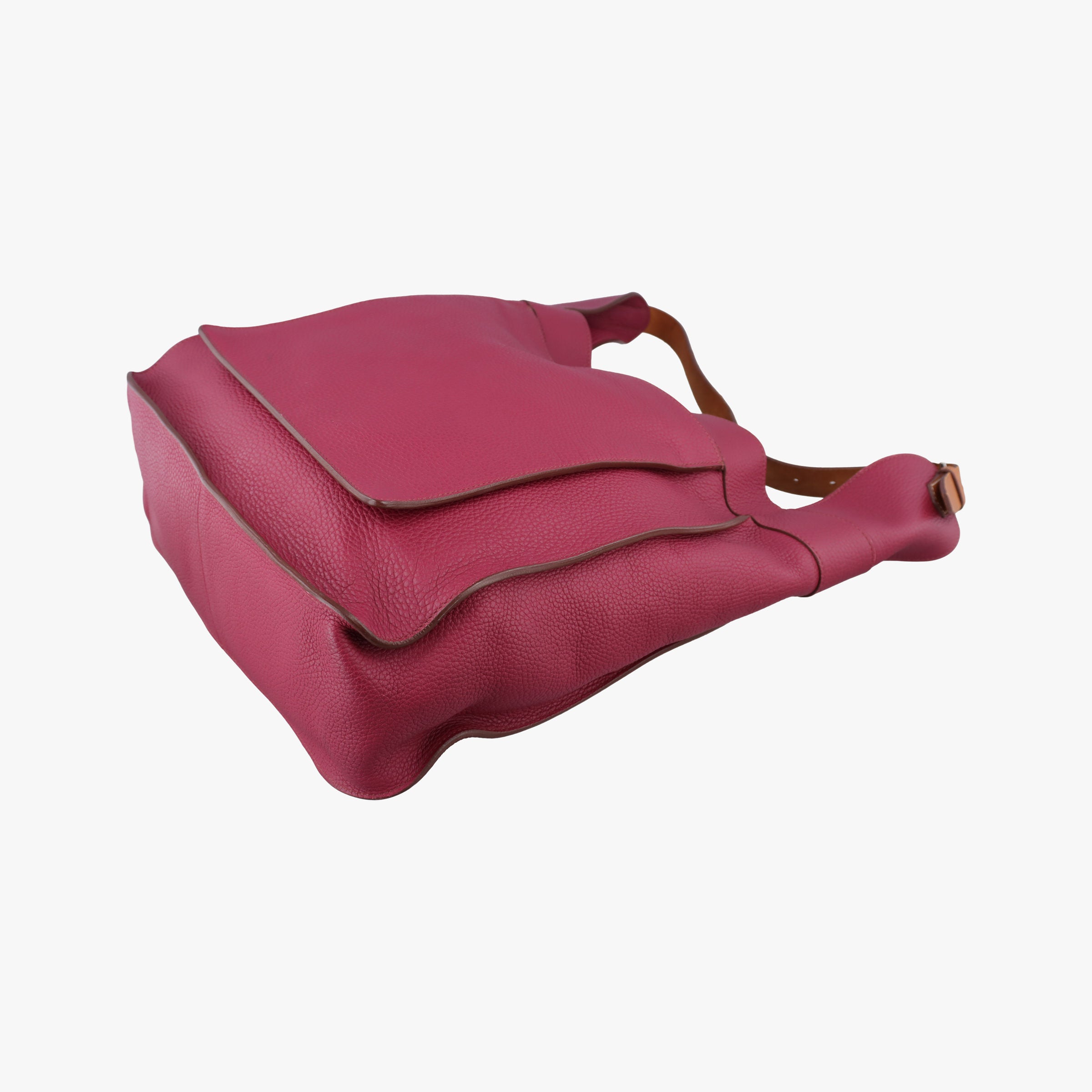Pre-owned Hermes Marwari Raspberry Clemence Leather  shoulderbag | stylenewstar