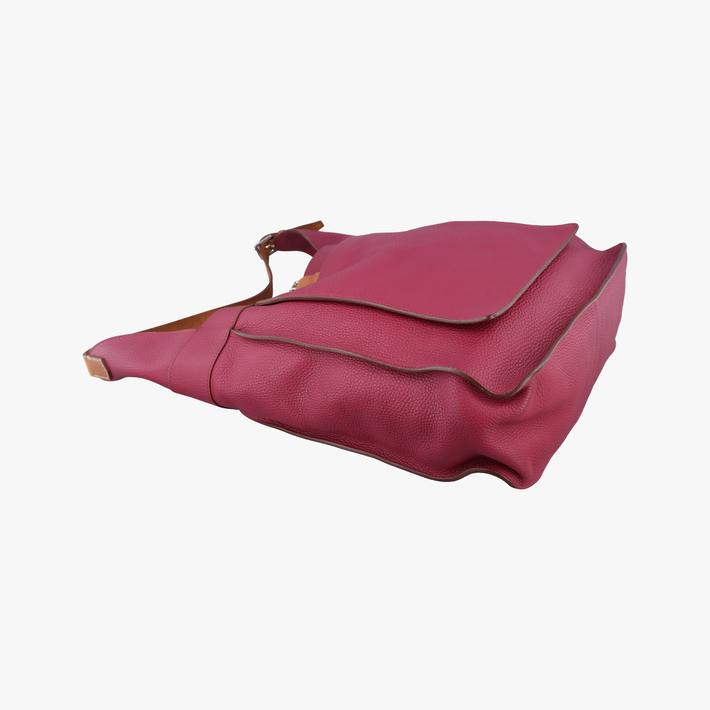 Pre-owned Hermes Marwari Raspberry Clemence Leather  shoulderbag | stylenewstar