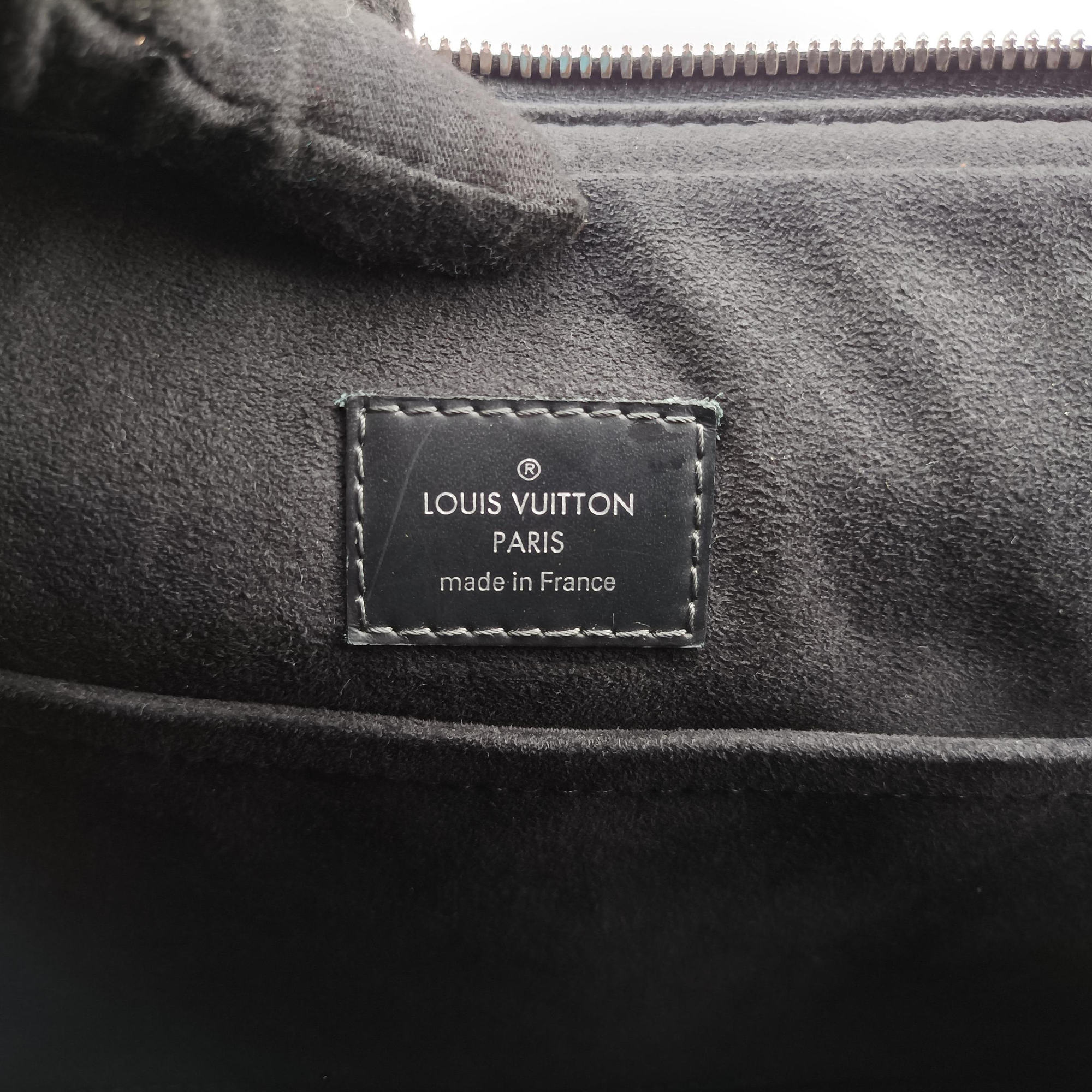Pre-owned Louis Vuitton Dandy MM Cobalt Damier Coated Canvas × Leather N63298 handbag | stylenewstar