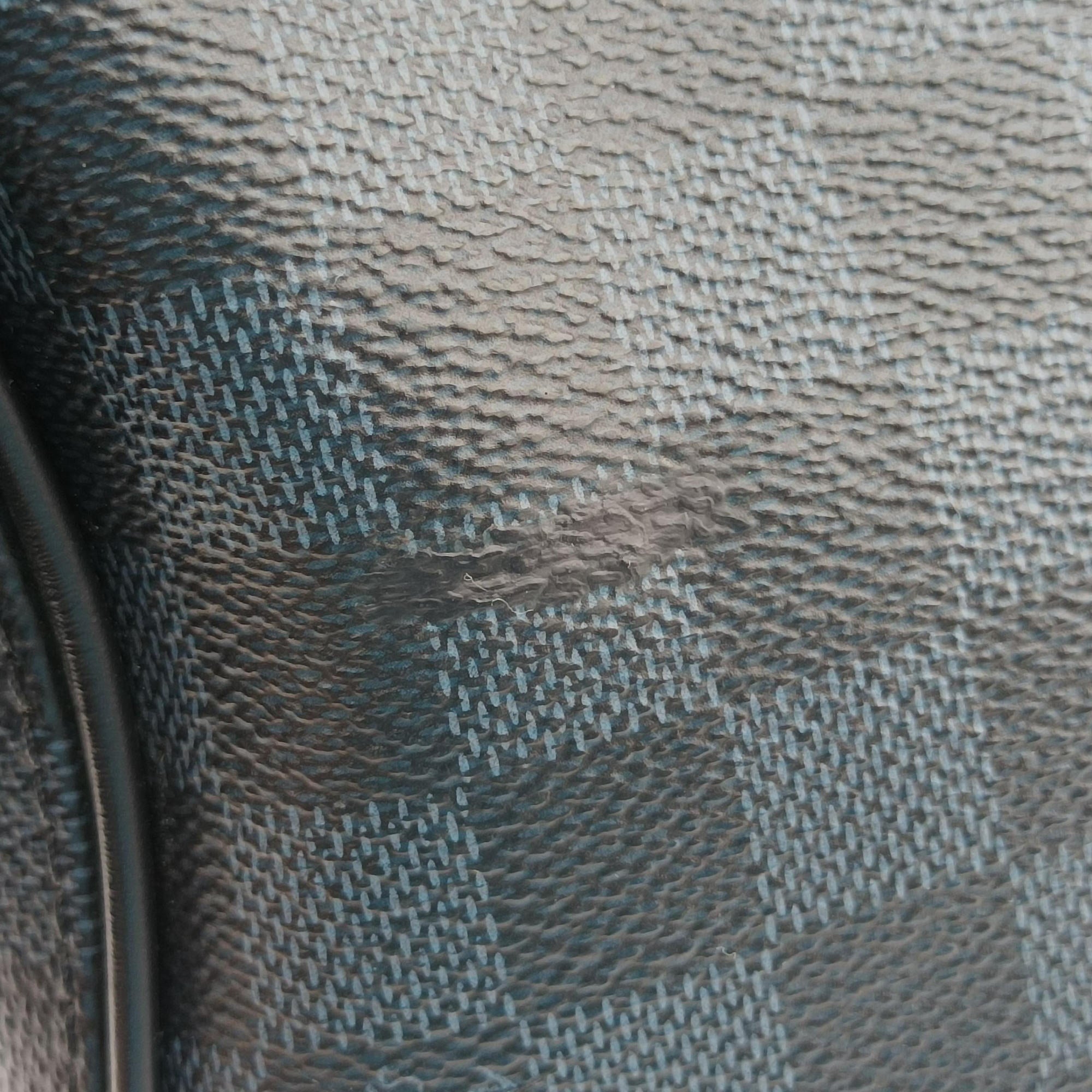 Pre-owned Louis Vuitton Dandy MM Cobalt Damier Coated Canvas × Leather N63298 handbag | stylenewstar