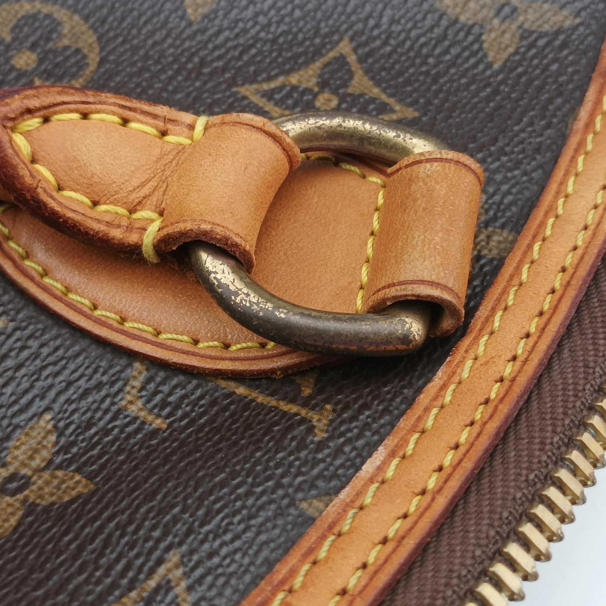 Secondhand Louis Vuitton LOCKIT Brown Monogram Canvas M40103 handbag | stylenewstar