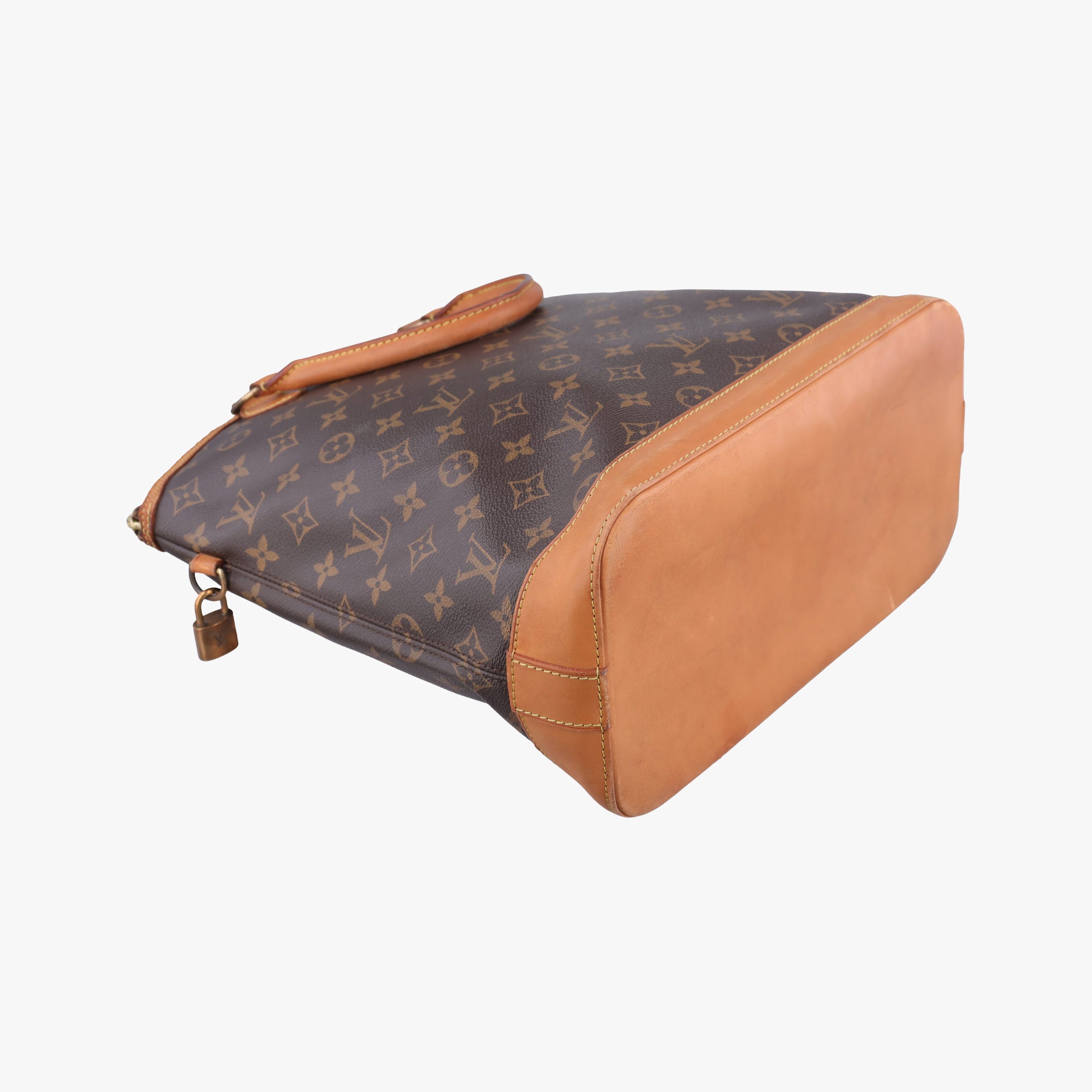 Secondhand Louis Vuitton LOCKIT Brown Monogram Canvas M40103 handbag | stylenewstar
