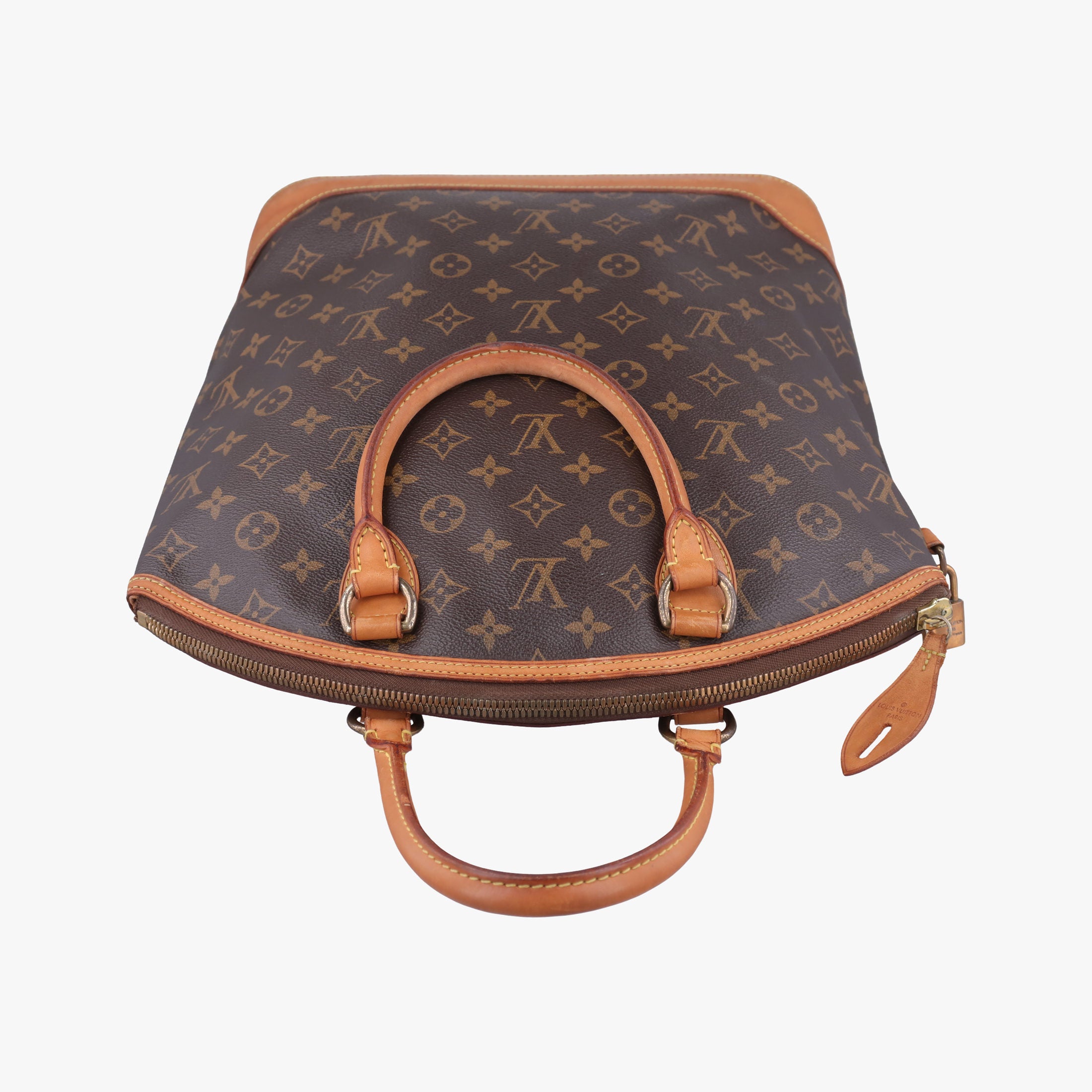Secondhand Louis Vuitton LOCKIT Brown Monogram Canvas M40103 handbag | stylenewstar