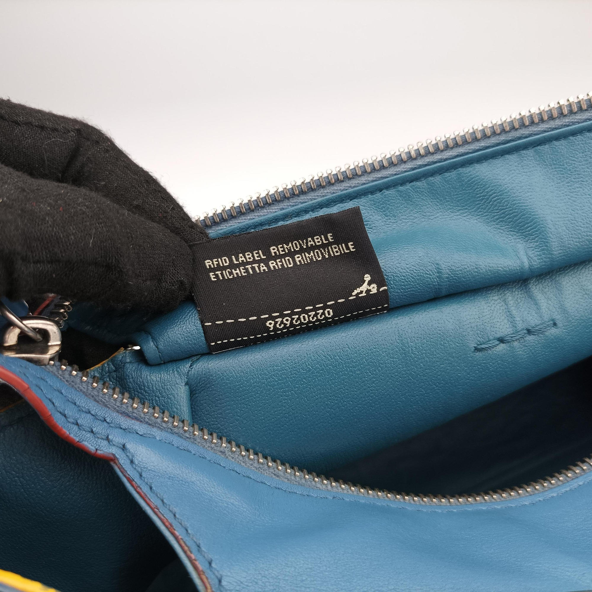 Secondhand Fendi Petite 3Jours Blue Leather 8BH333 shoulderbag | stylenewstar