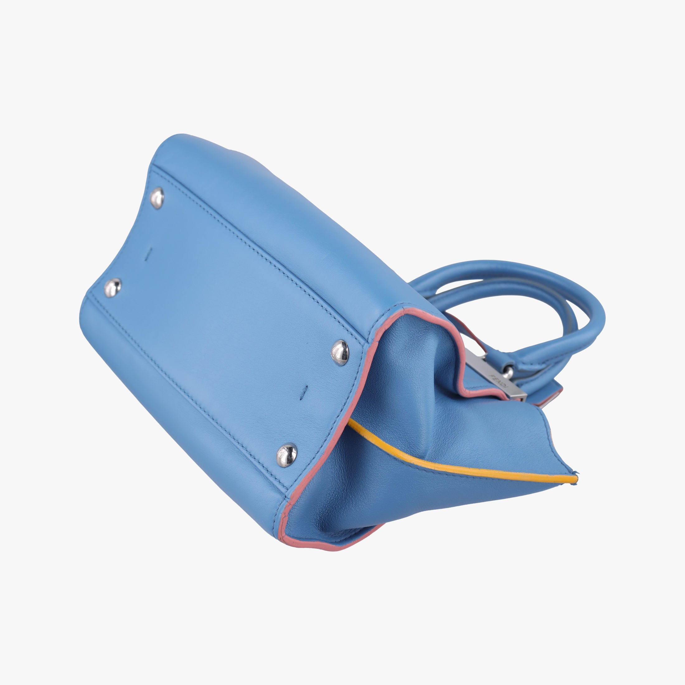 Secondhand Fendi Petite 3Jours Blue Leather 8BH333 shoulderbag | stylenewstar