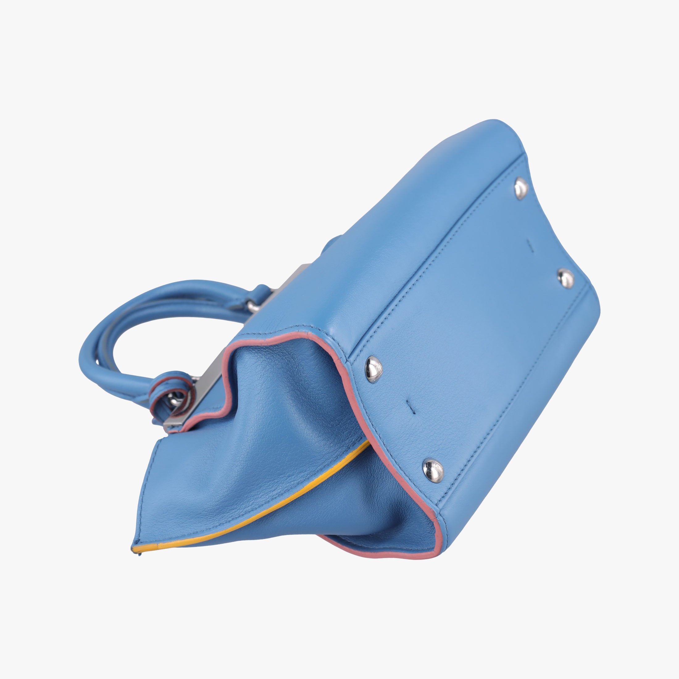 Secondhand Fendi Petite 3Jours Blue Leather 8BH333 shoulderbag | stylenewstar
