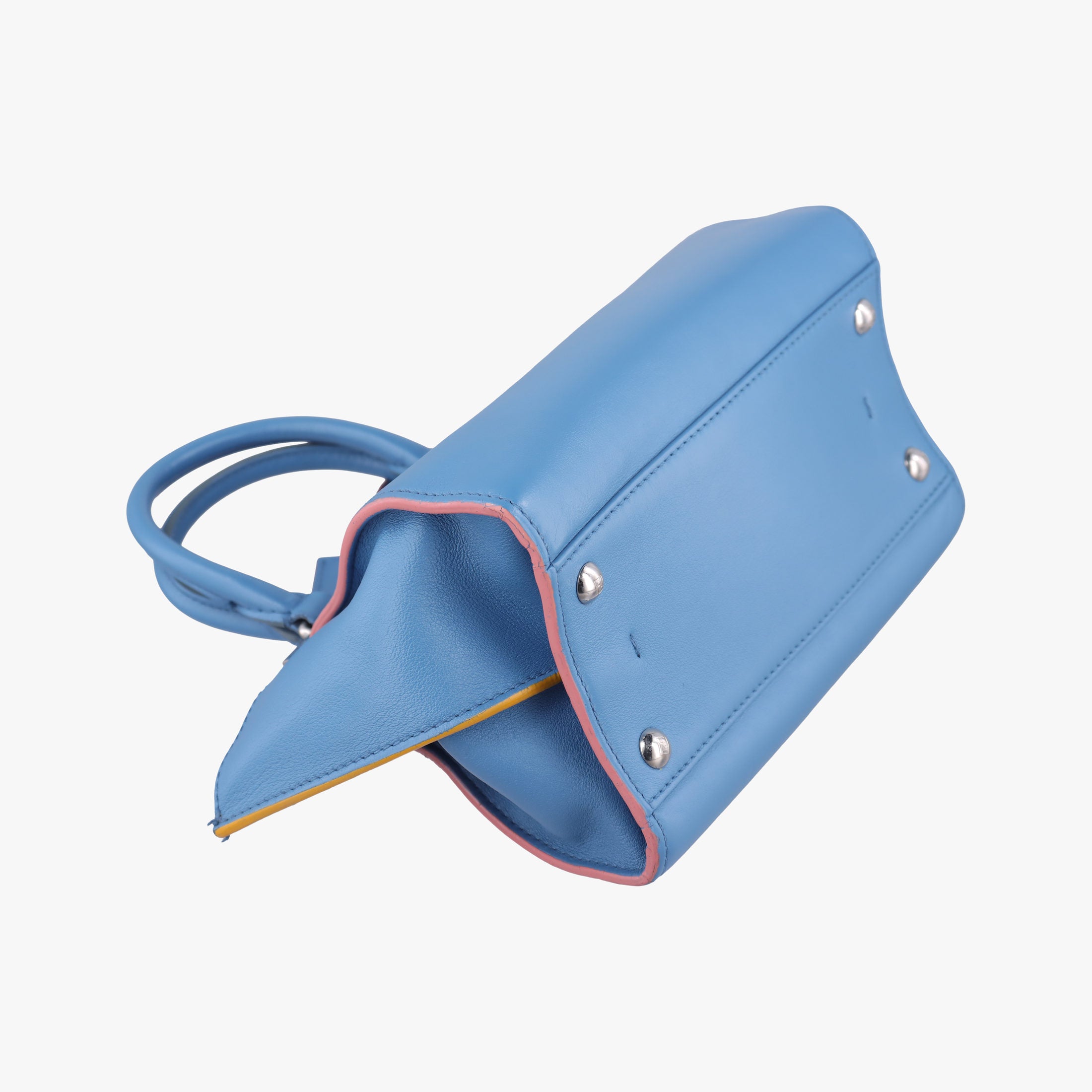 Secondhand Fendi Petite 3Jours Blue Leather 8BH333 shoulderbag | stylenewstar