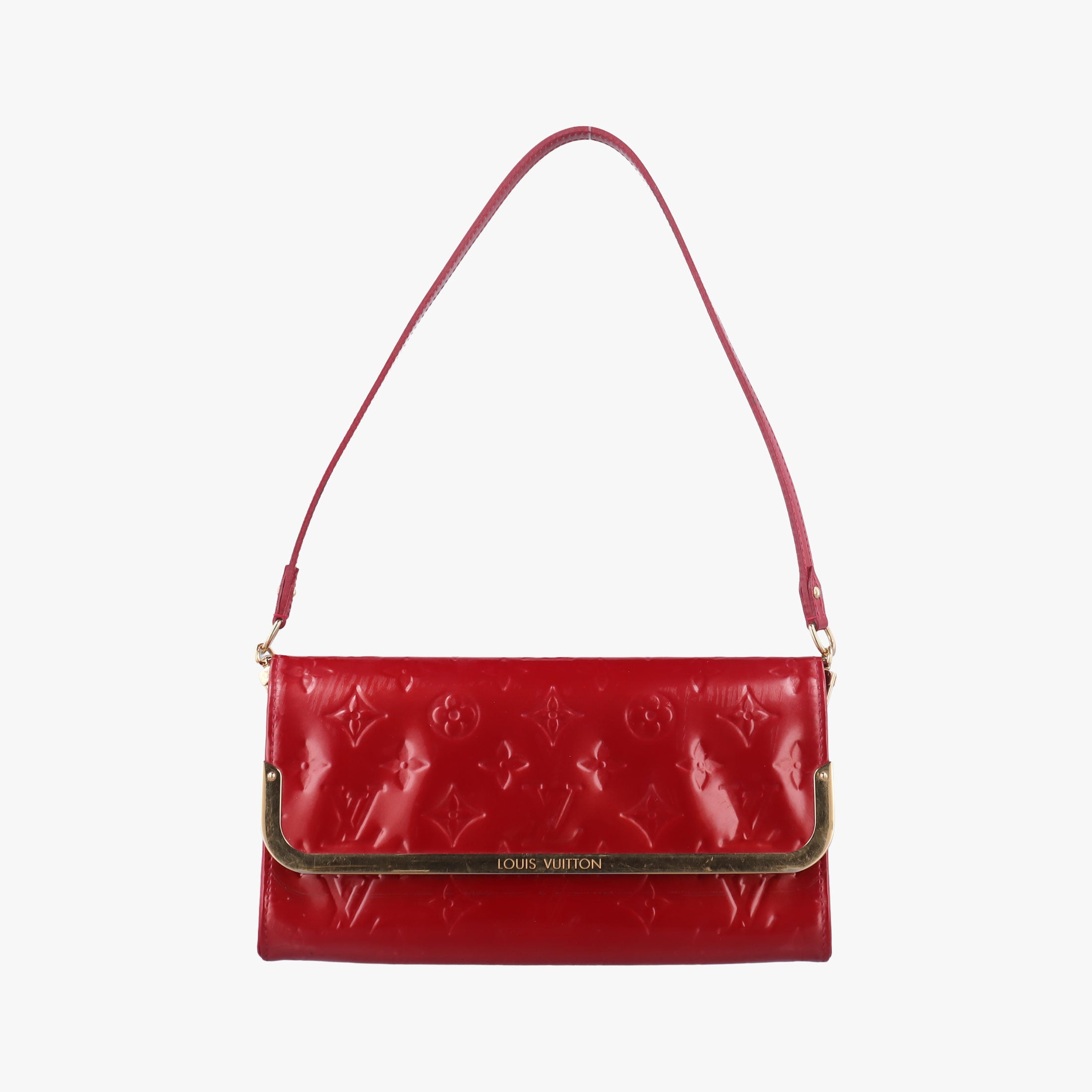 Secondhand Louis Vuitton Rossmore MM Red Vernis M91550 handbag | stylenewstar