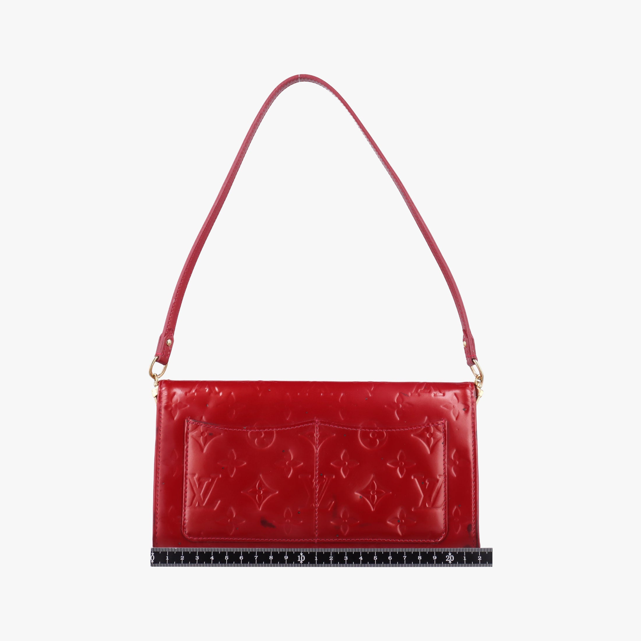Secondhand Louis Vuitton Rossmore MM Red Vernis M91550 handbag | stylenewstar