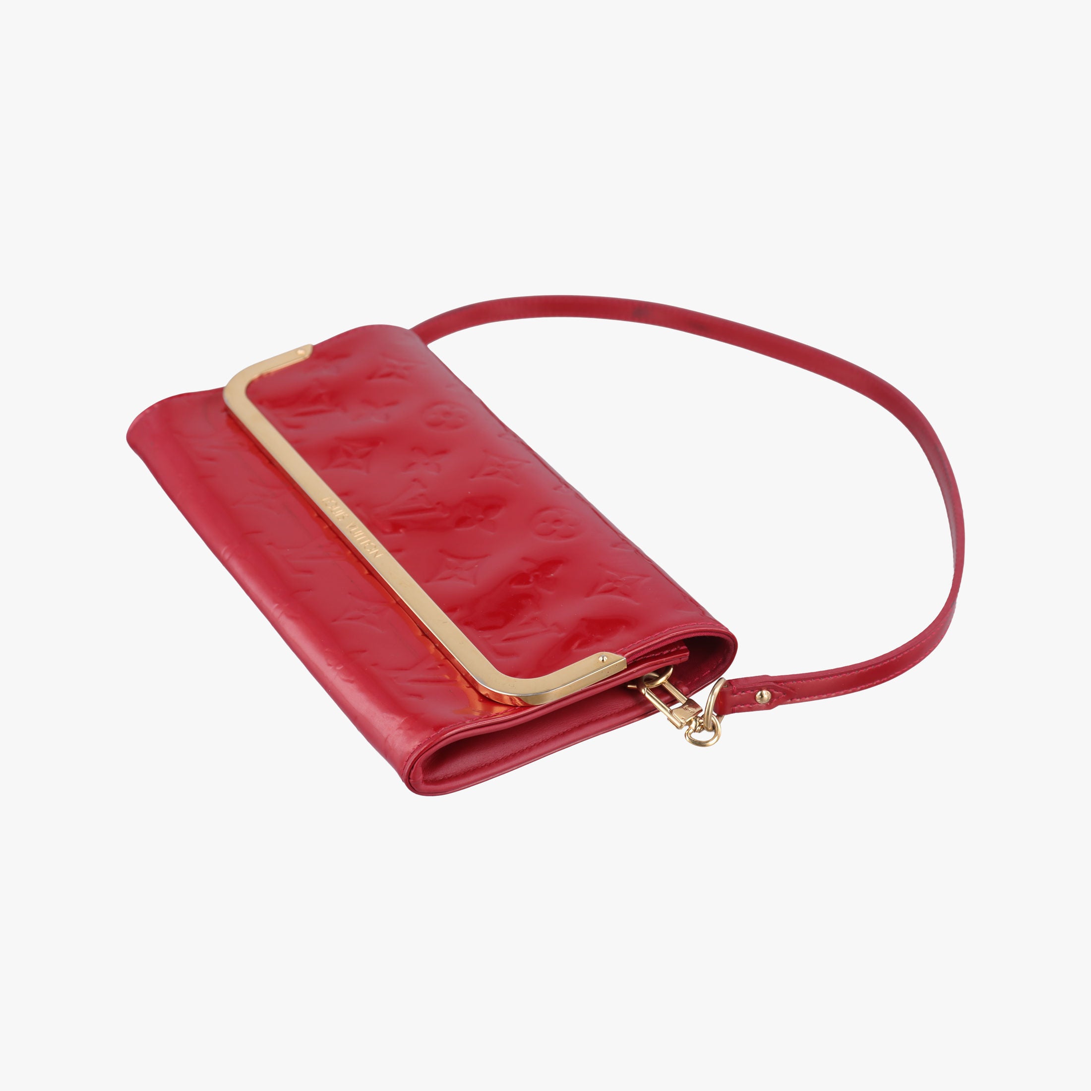 Secondhand Louis Vuitton Rossmore MM Red Vernis M91550 handbag | stylenewstar
