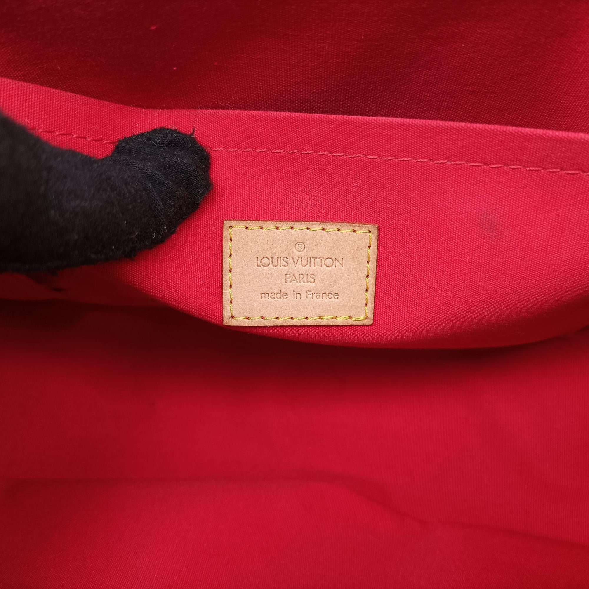 Pre-owned Louis Vuitton Biscayne Bay GM Red Vernis M91291 shoulderbag | stylenewstar