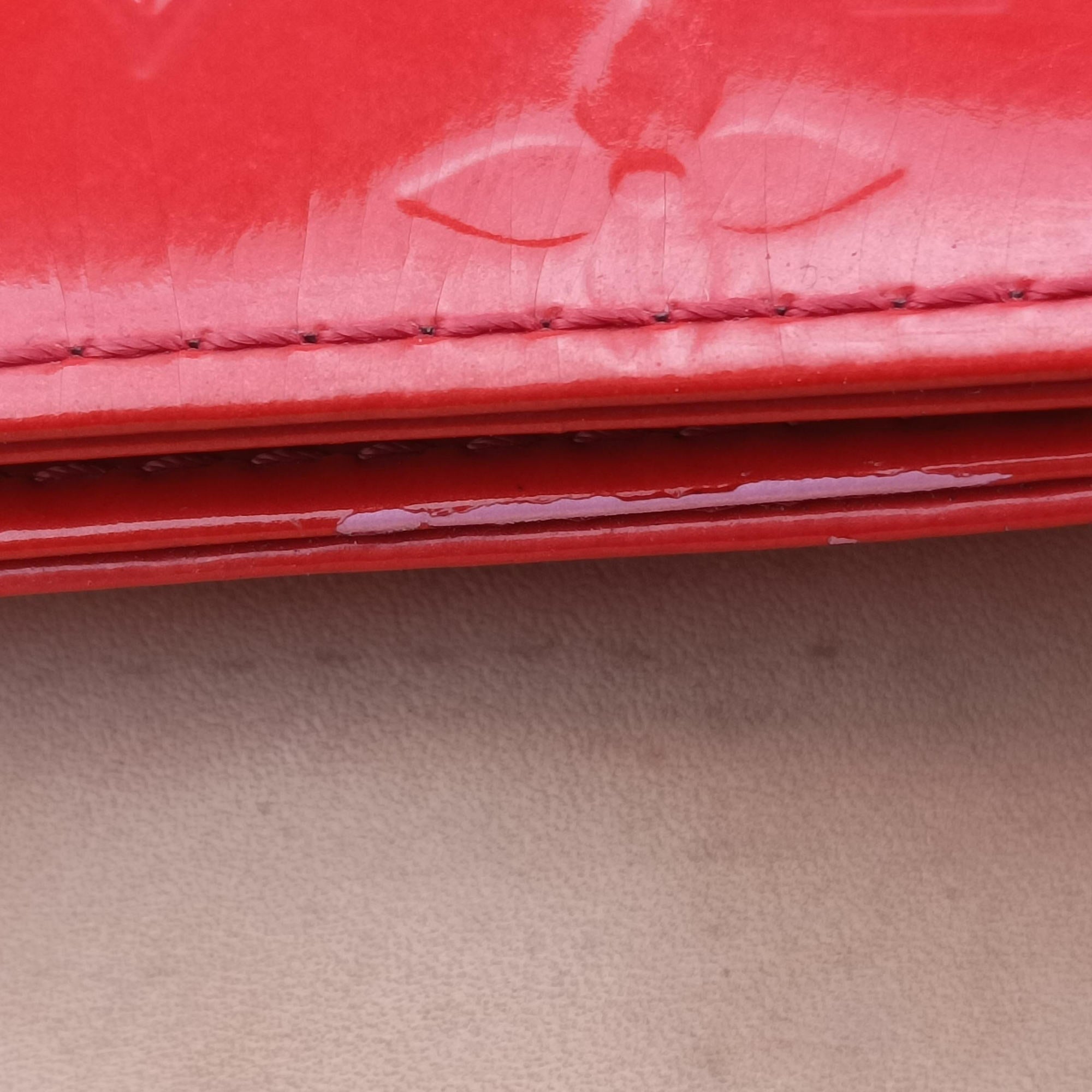 Pre-owned Louis Vuitton Biscayne Bay GM Red Vernis M91291 shoulderbag | stylenewstar