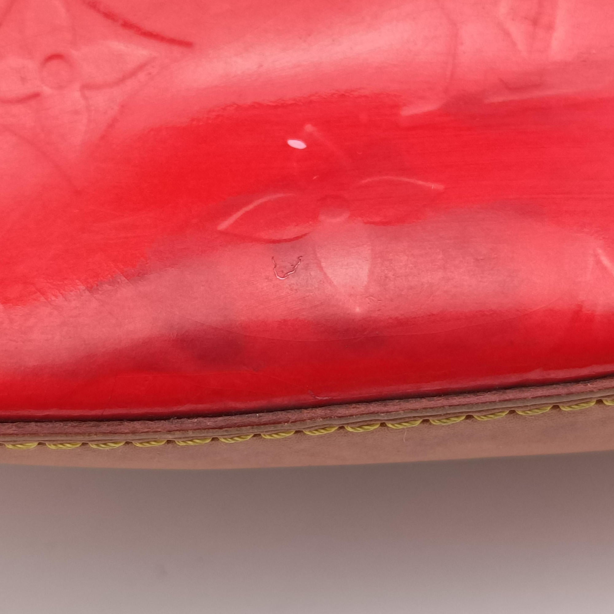 Pre-owned Louis Vuitton Biscayne Bay GM Red Vernis M91291 shoulderbag | stylenewstar