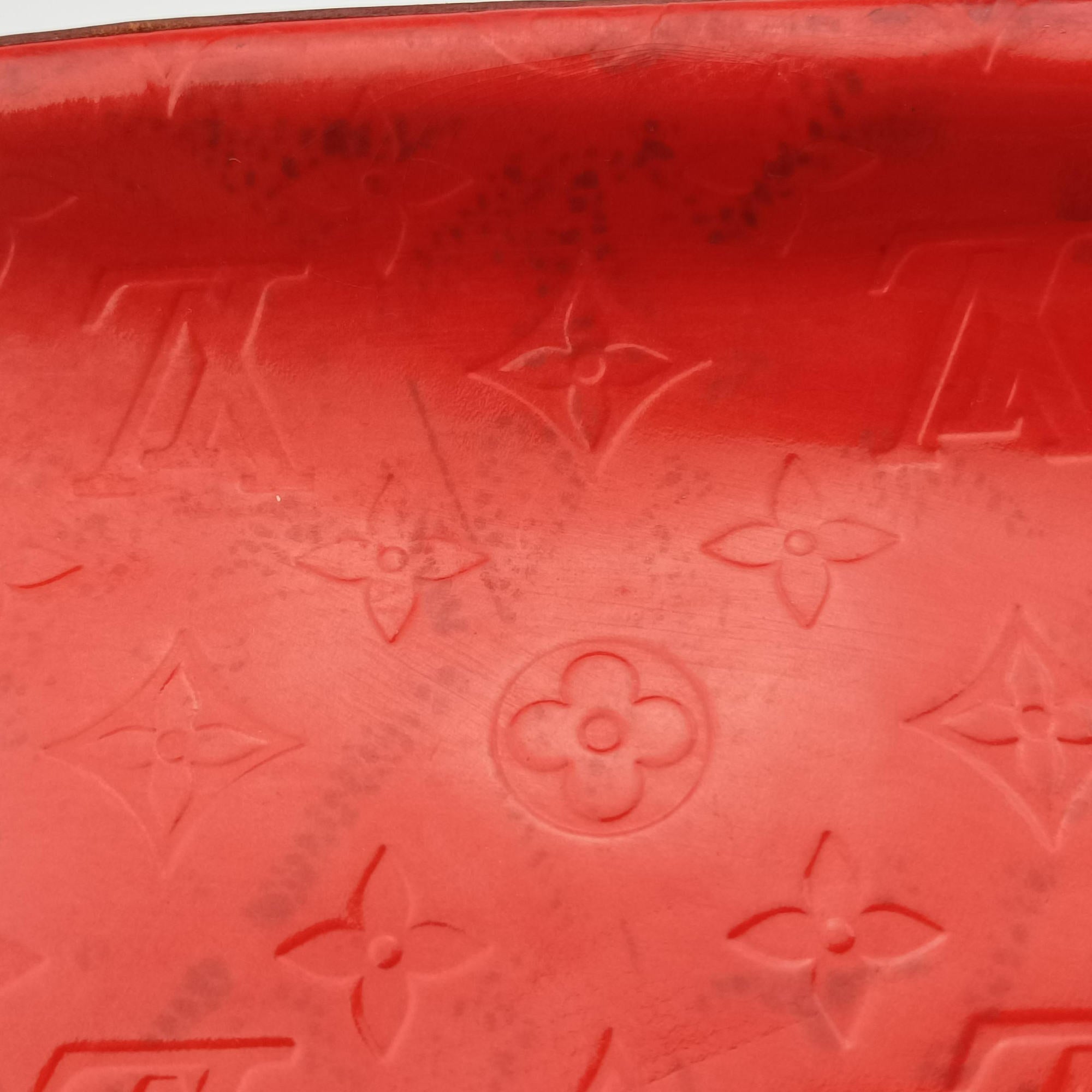 Pre-owned Louis Vuitton Biscayne Bay GM Red Vernis M91291 shoulderbag | stylenewstar