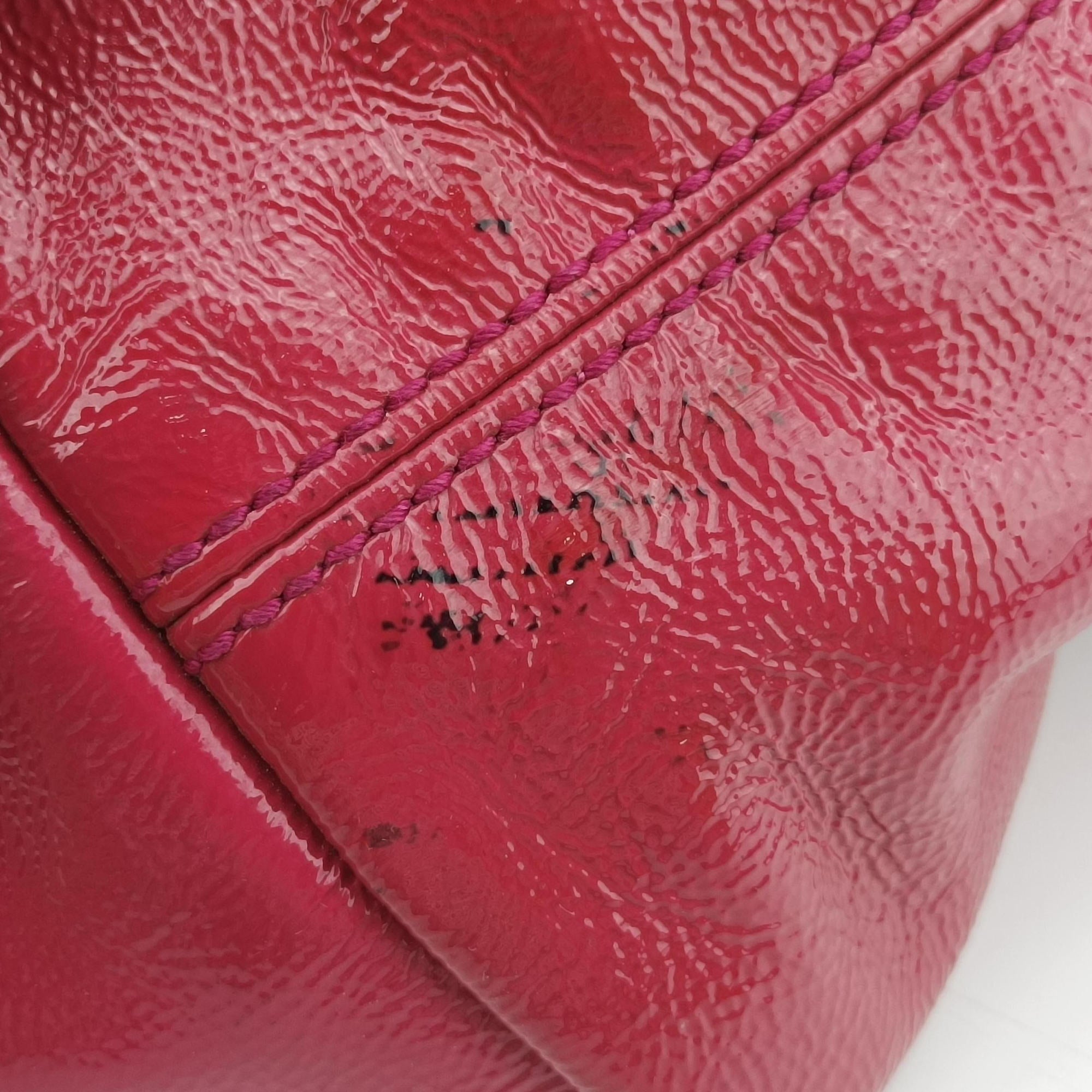 Pre-owned Gucci Soho RoseRed Patent Leather 308982 shoulderbag | stylenewstar